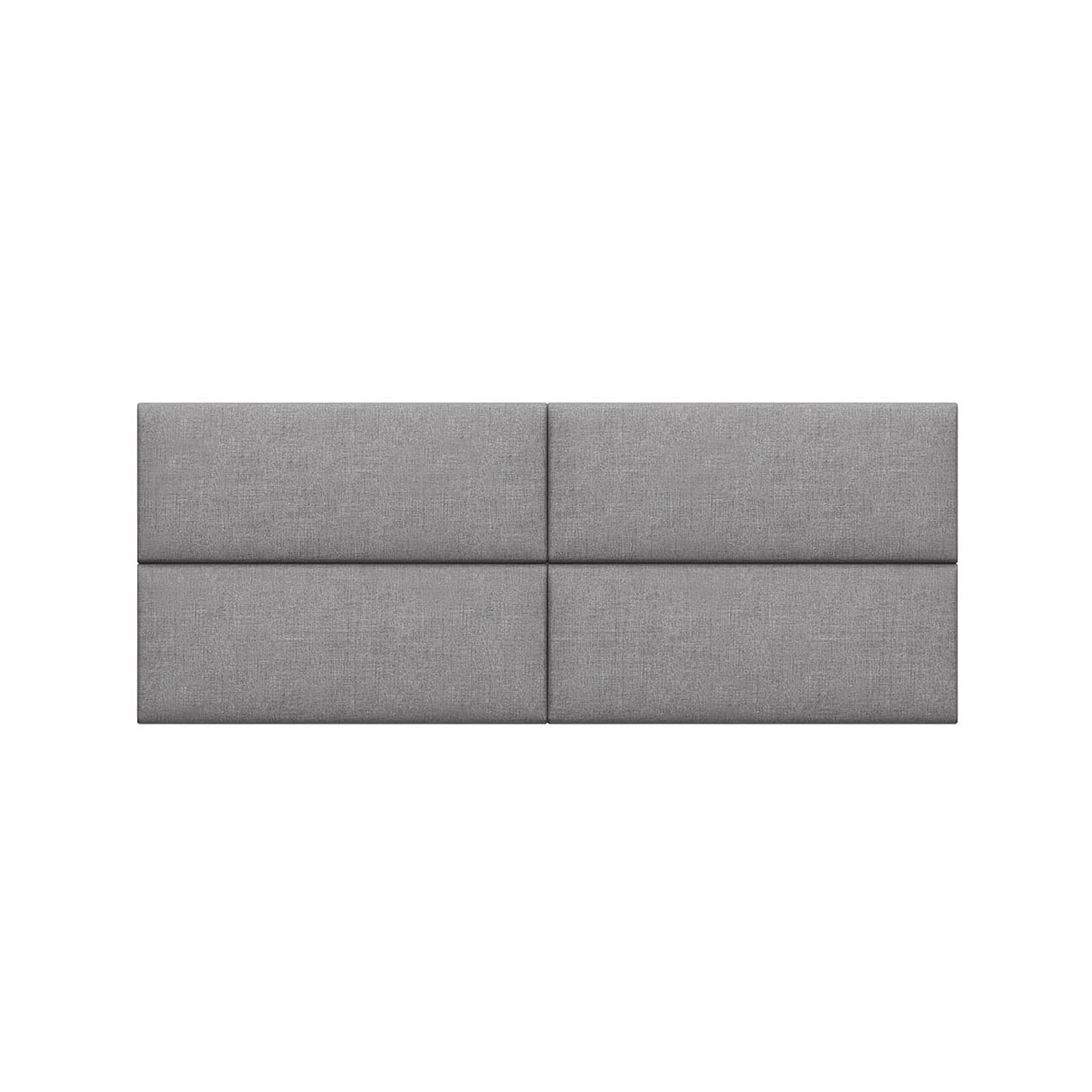 Jaxx Panelist Modern Padded Headboard – Set of 4 Wall Mounted Panels - Queen, Cypress Green Microvelvet