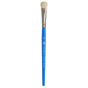 Select Artiste Lunar Mop Brush, Natural Bristles, Short Handle Mixed Media Paintbrush, Jewel Blue, Size 1/2 inch, 1 Count