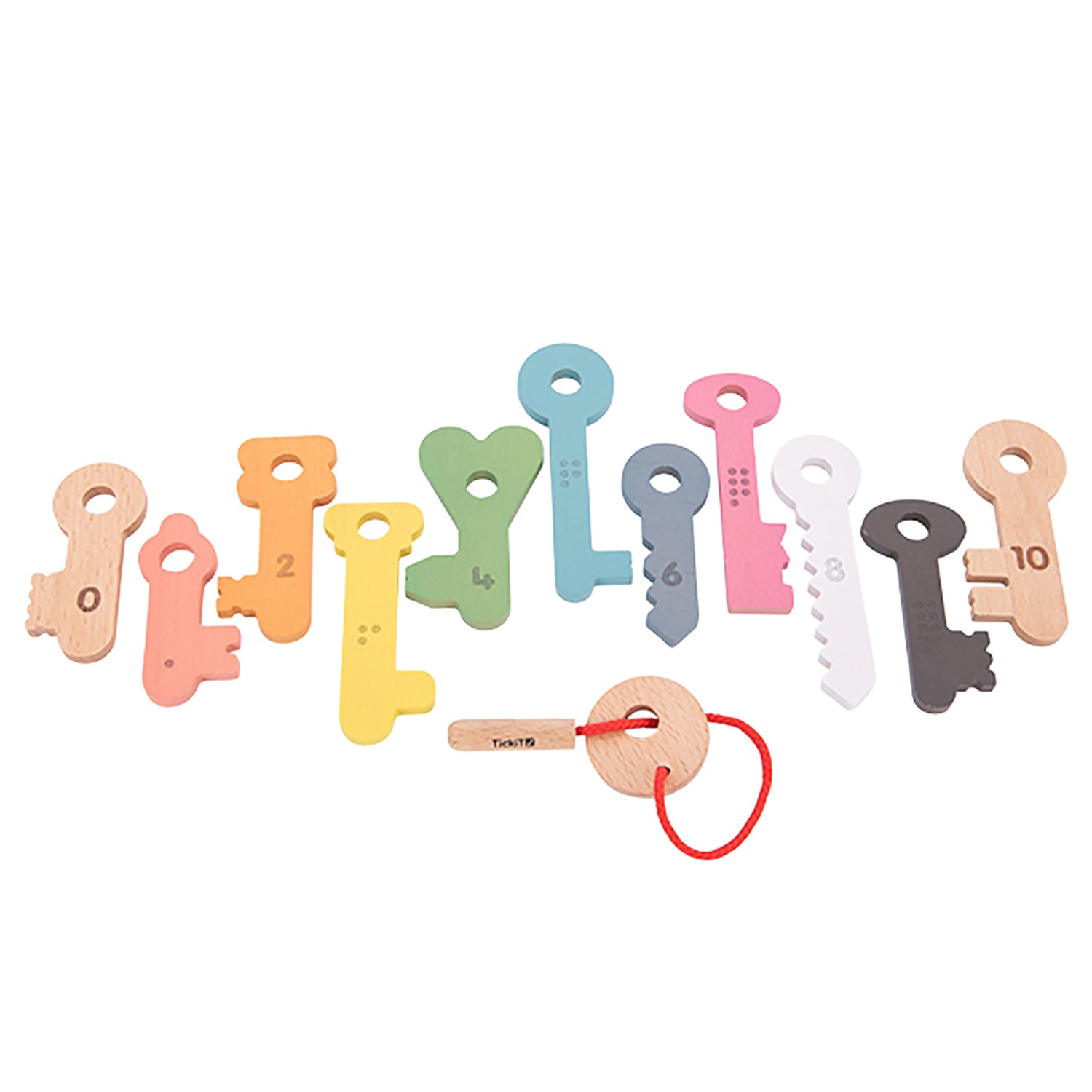 Rainbow Wooden Keys - Set of 11