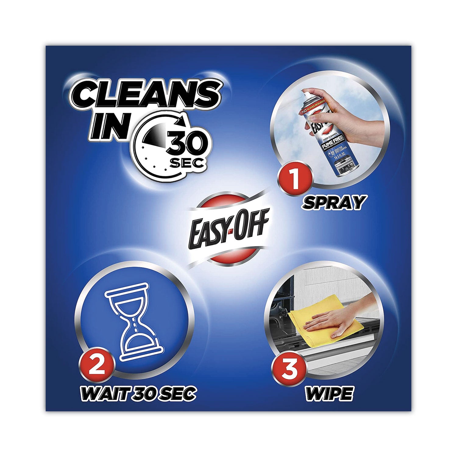 Fume-Free Oven Cleaner, Lemon Scent 14.5 Oz Aerosol Spray, 12/carton