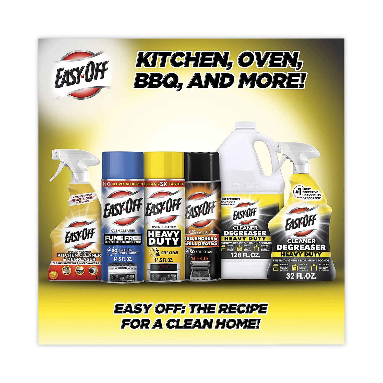 Fume-Free Oven Cleaner, Lemon Scent 14.5 Oz Aerosol Spray, 12/carton