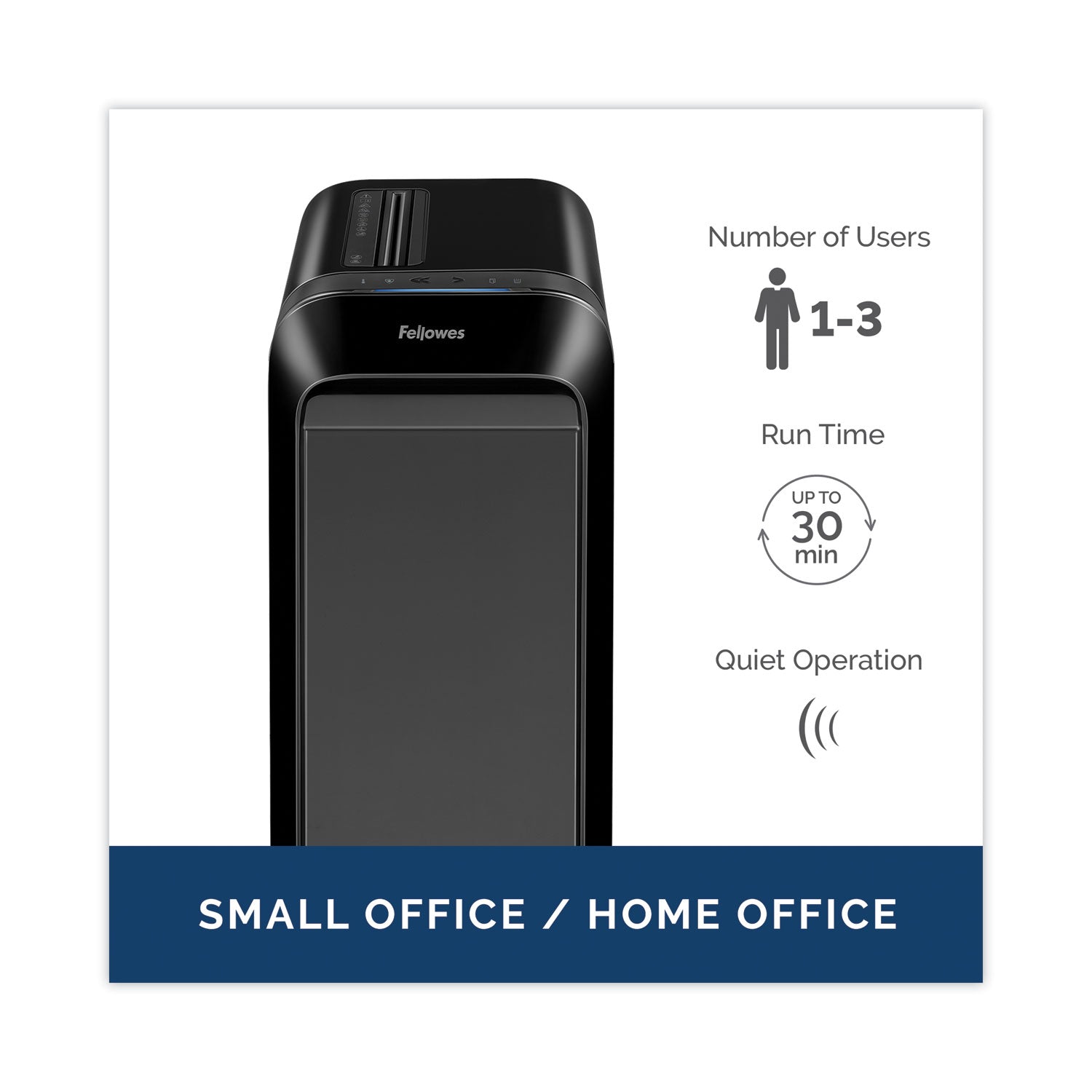 Continuous Shredder - Cross Cut - 20 Per Pass - for shredding Staples, Paper, Paper Clip, Credit Card, Junk Mail - 30 Minute Run Time - Black