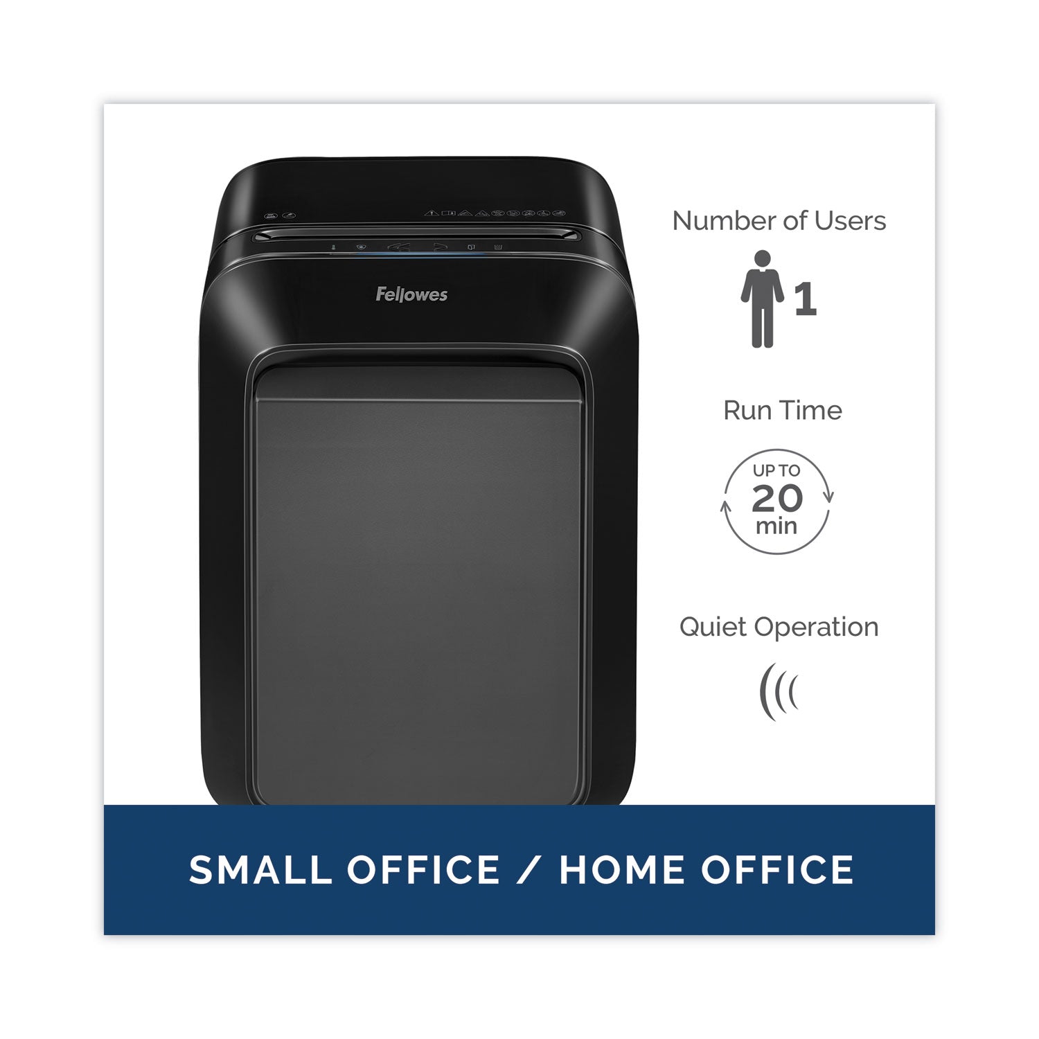 Continuous Shredder - Cross Cut - 16 Per Pass - for shredding Staples, Paper, Paper Clip, Credit Card, Junk Mail - 10 Minute Run Time - Black