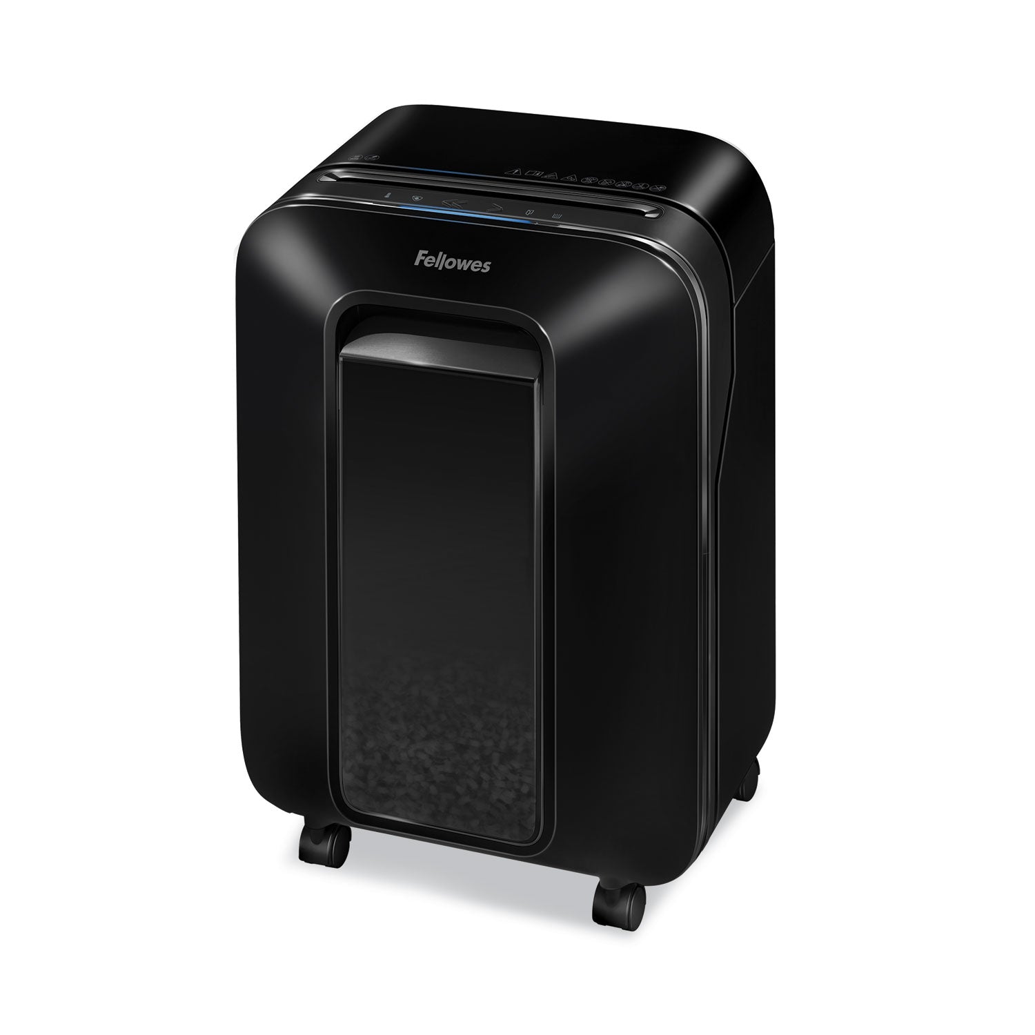 Micro Cut - 12 Per Pass - for shredding Paper, Paper Clip, Credit Card, Staples - 0.156" x 0.500" Shred Size - P-4 - 9 ft/min - 9" Throat - 10 Minute Run Time - 6 gal Wastebin Capacity - Black