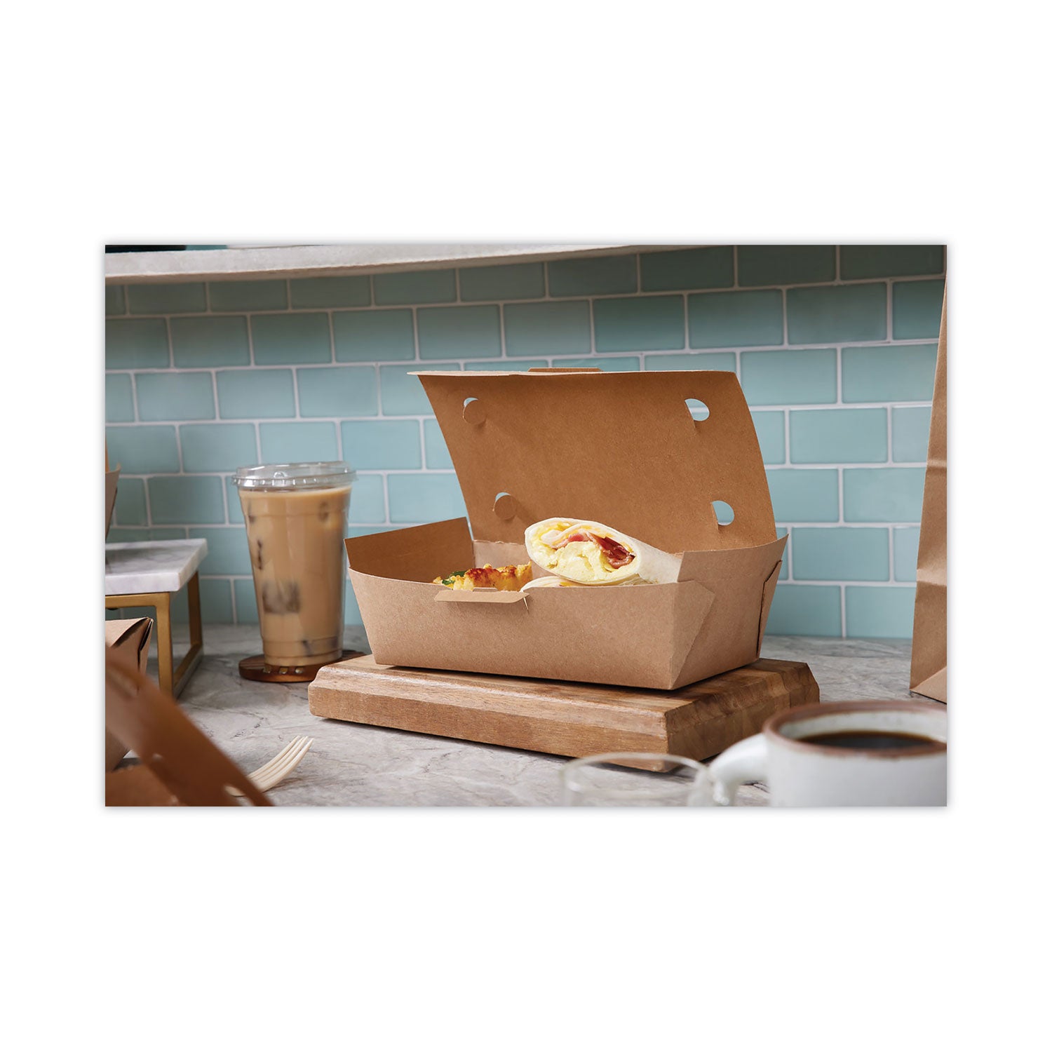 EarthChoice Tamper Evident OneBox Paper Box, 9.04 x 4.85 x 2.75, Brown, 162/Carton