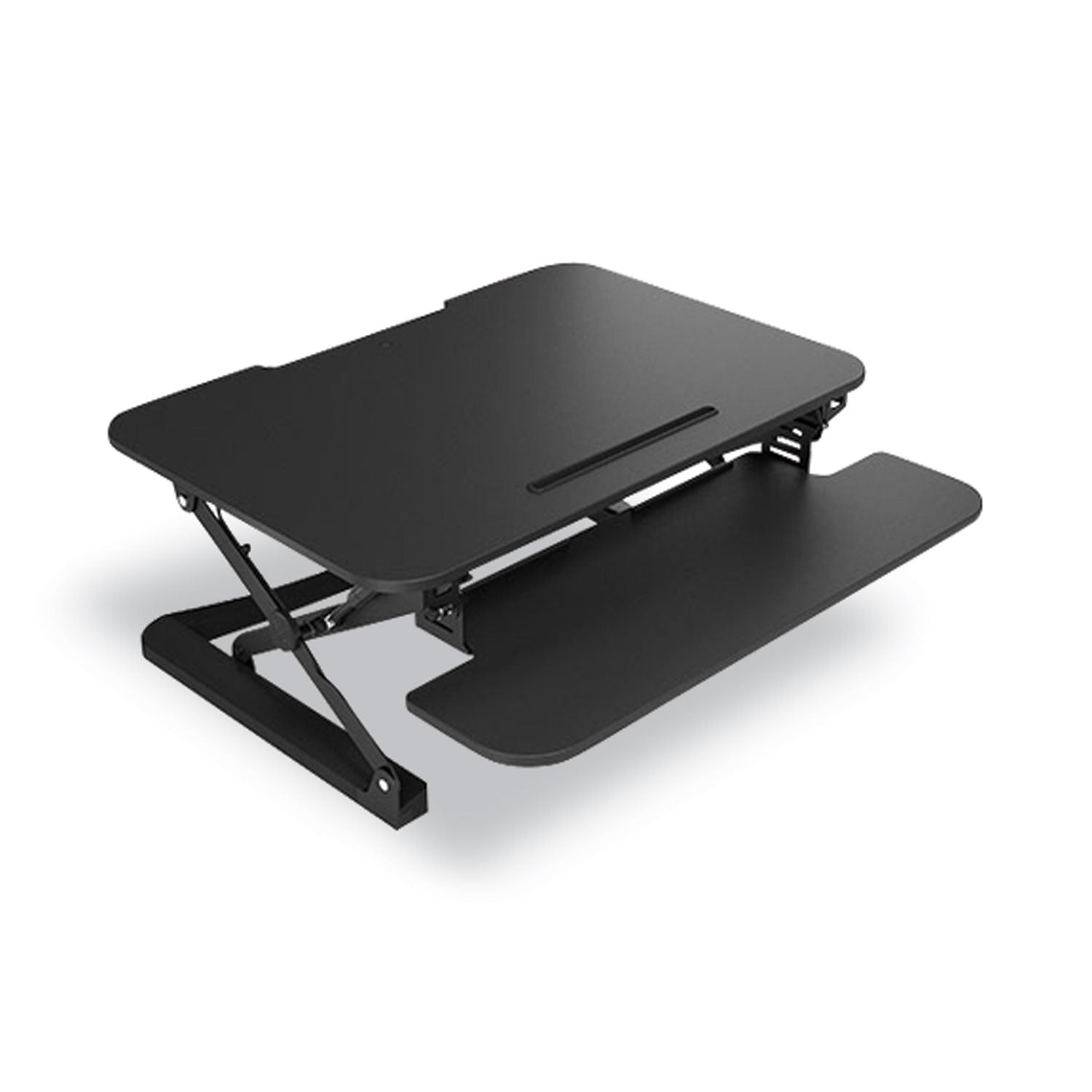 Adjustable Sit/Stand Workstation Riser, 35" X 32" X 5.9" To 19.6", Black