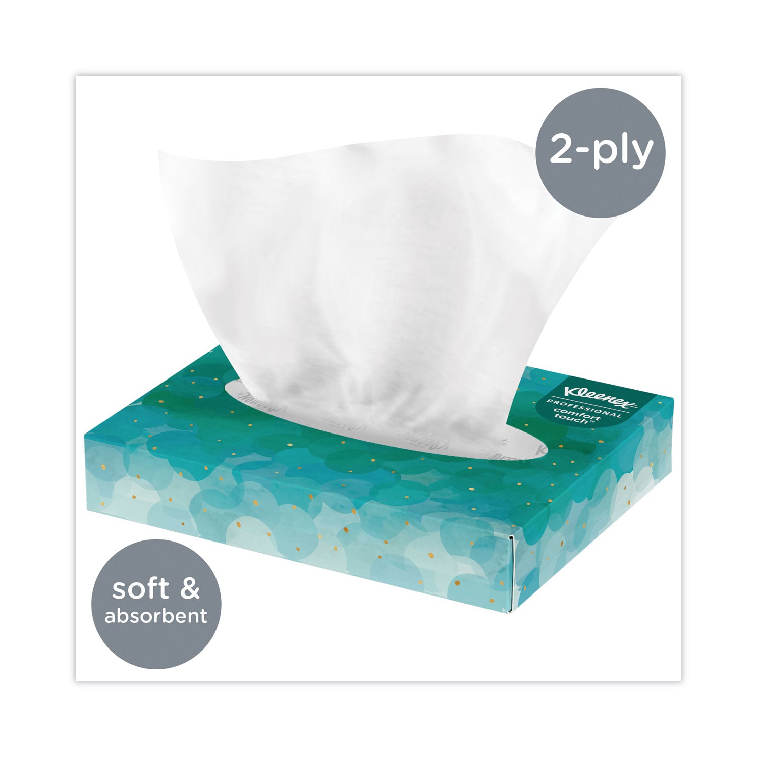 2 Ply - 8.40" Width x 5.50" Length - White - 48/Box - 64 / Carton