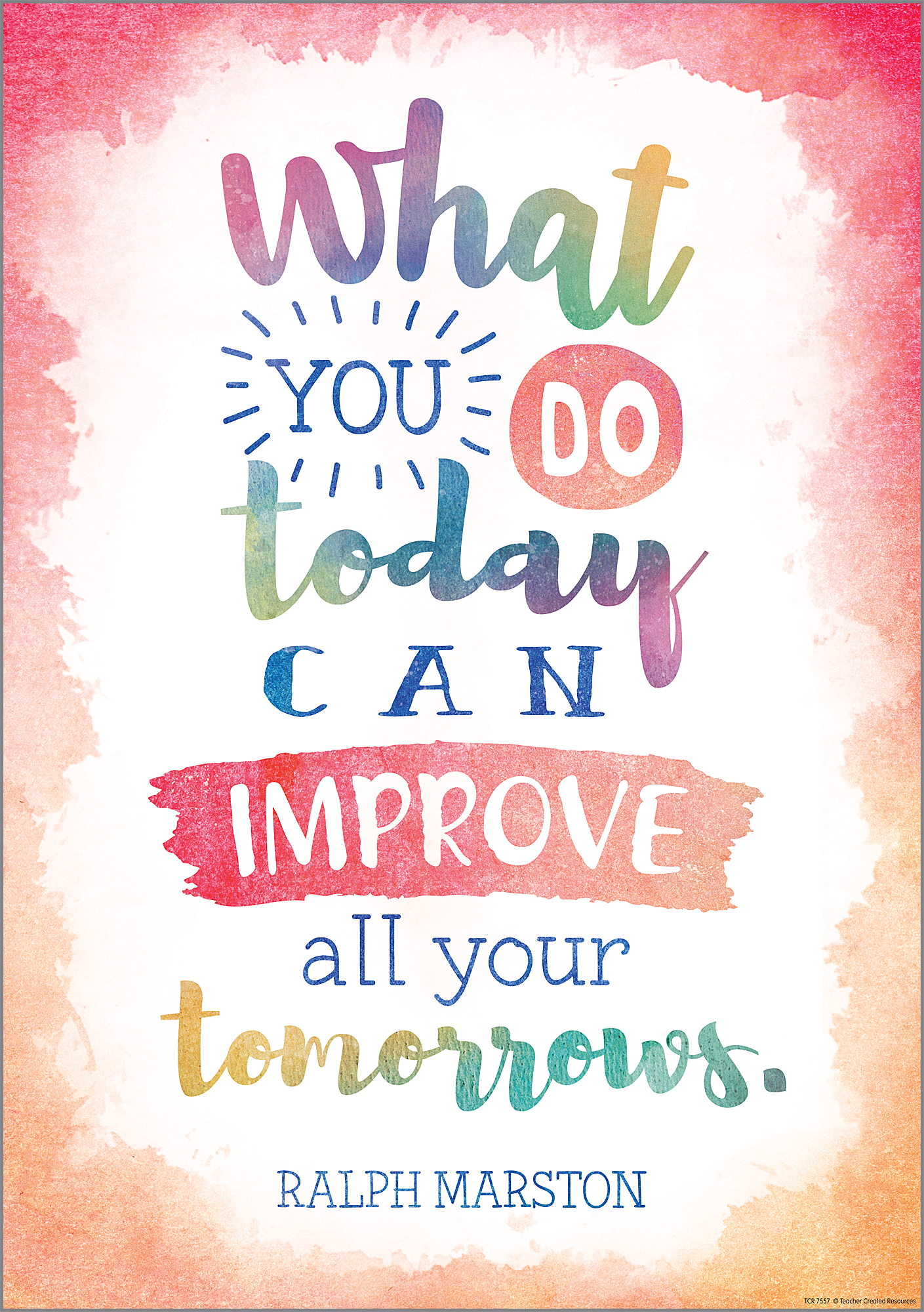 What You Do Today Can Improve All Your Tomorrows Positive Poster