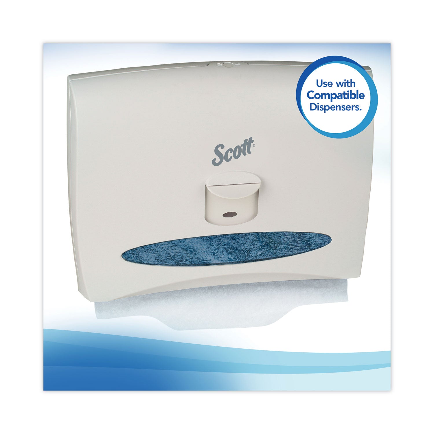 Scott Toilet Seat Covers - 15" Width x 17" Length - For Toilet - White - 125/Pack - 24 / Carton