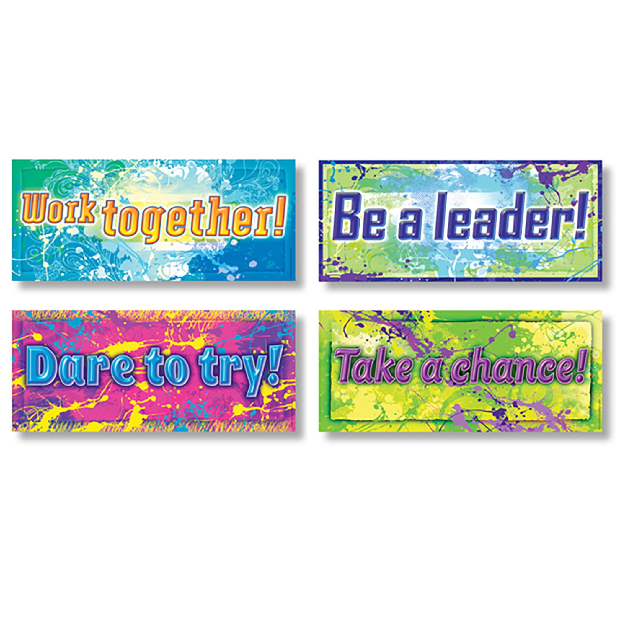 Positive Messages Posters, 7-1/3" x 17", Set of 12