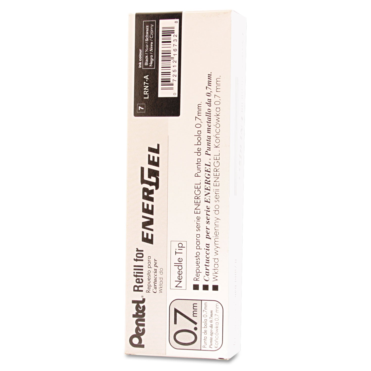 EnerGel Retractable Liquid Pen Refills - 0.70 mm , Medium Point - Black Ink - Smudge Proof, Quick-drying Ink, Glob-free - 1 Each