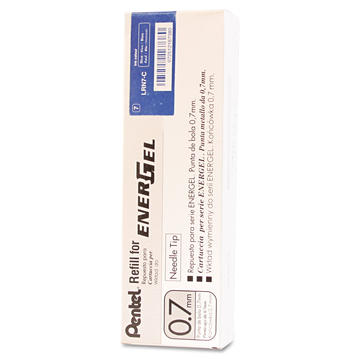 EnerGel Retractable Liquid Pen Refills - 0.70 mm , Medium Point - Blue Ink - Smudge Proof, Quick-drying Ink, Glob-free - 1 Each