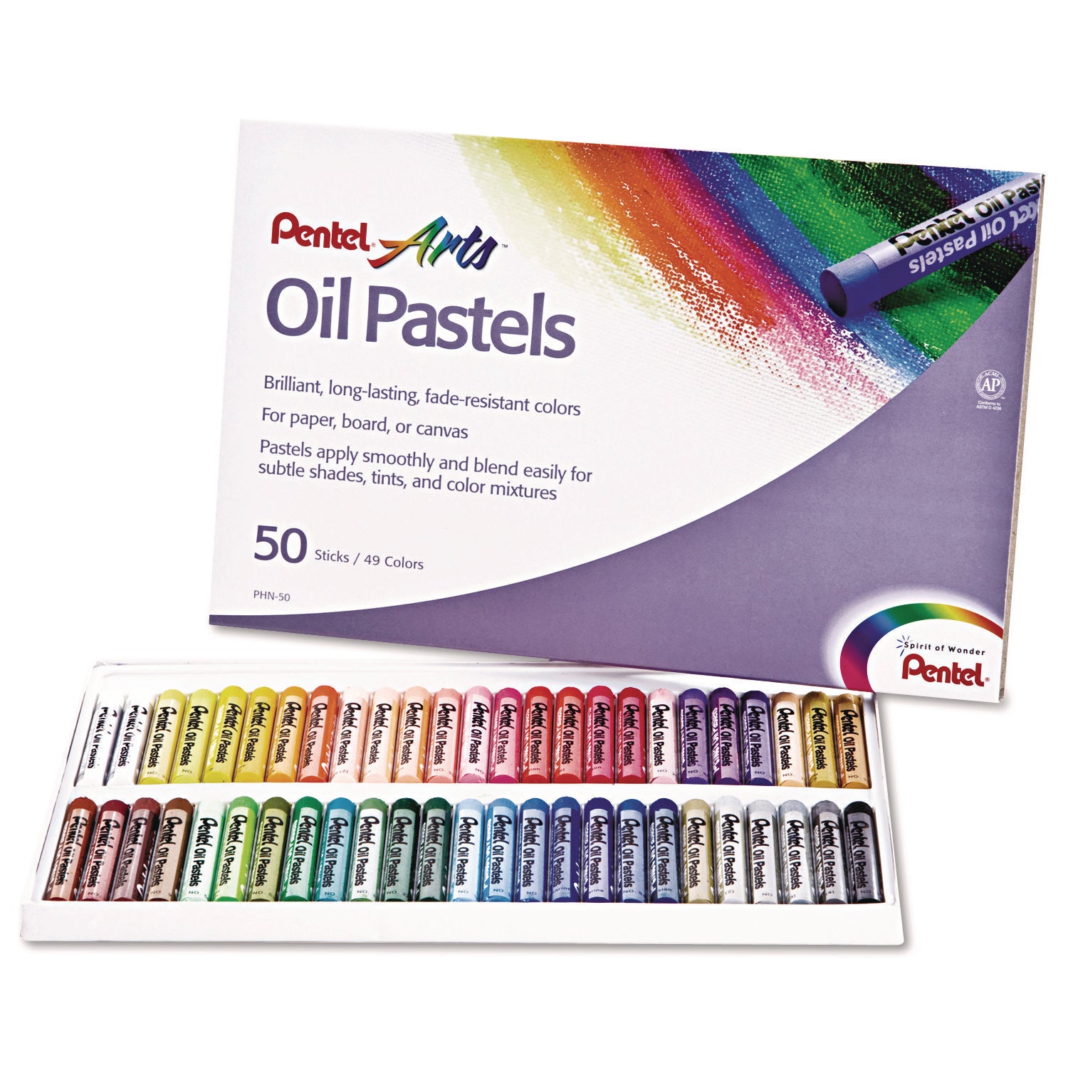 Oil Pastels, 50 Count