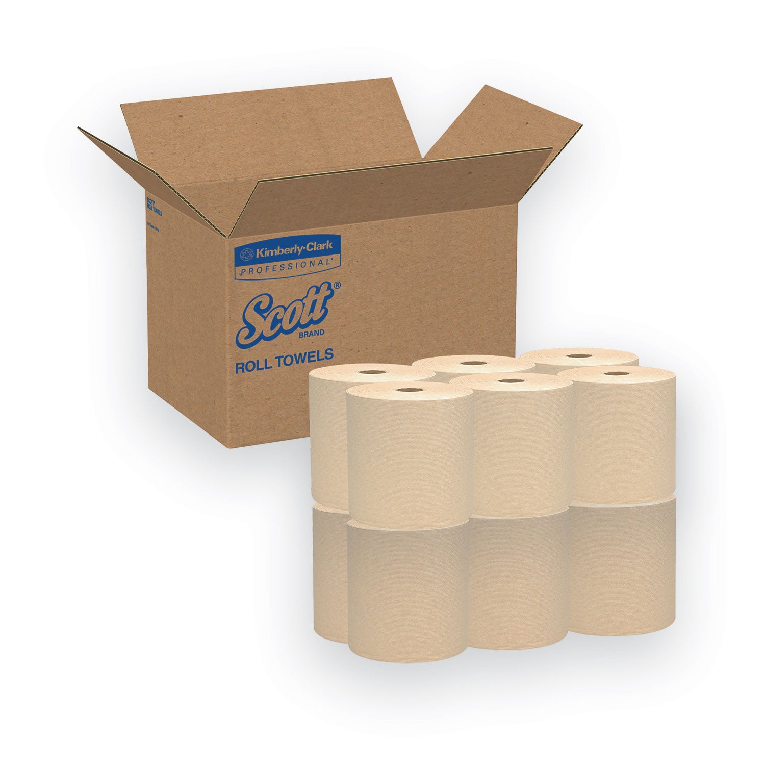 8" Width x 800 ft Length - Brown, Kraft - Paper - 12 / Carton