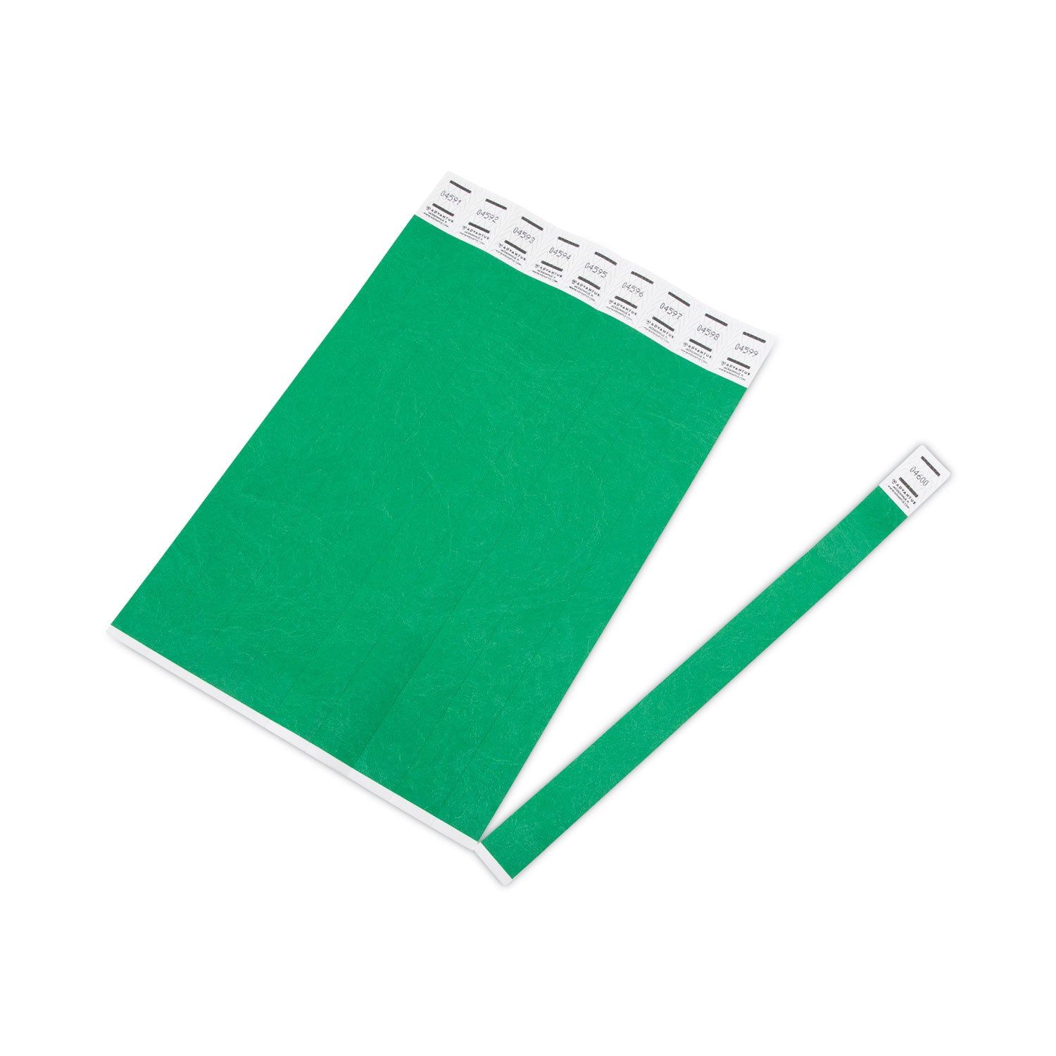 Tyvek® Wristbands Green, Pack of 500