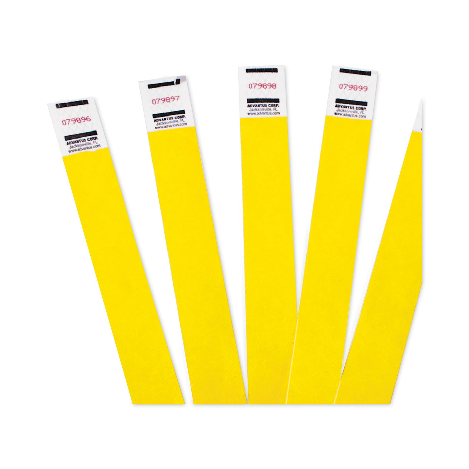 Tyvek® Wristbands Yellow, Pack of 500