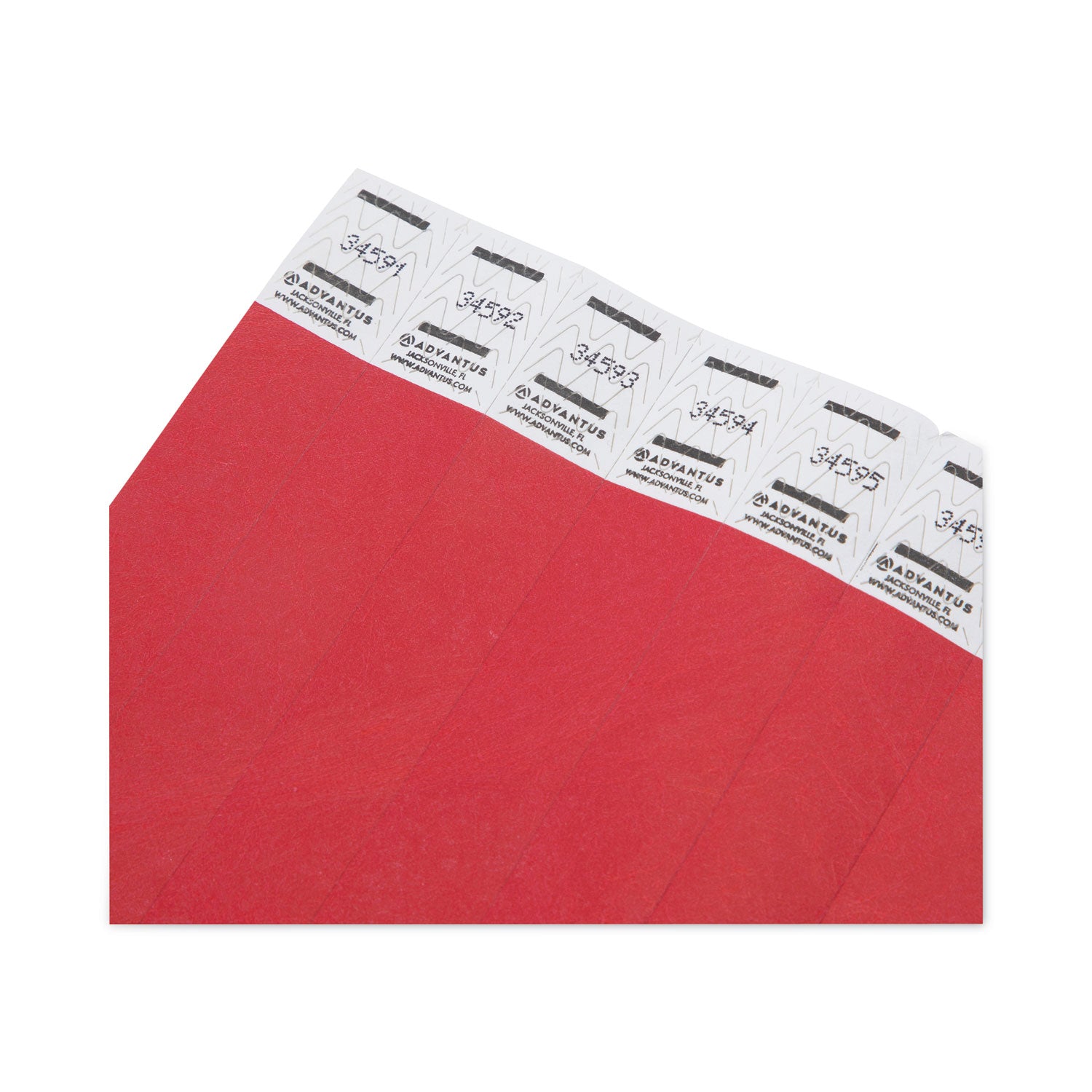 Tyvek® Wristbands, Red, Pack of 500