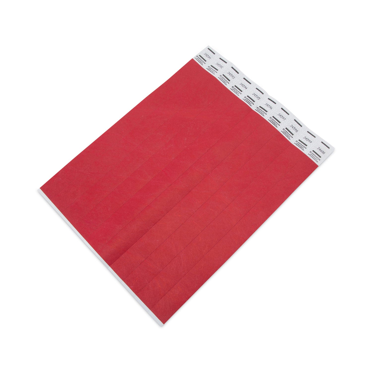 Tyvek® Wristbands, Red, Pack of 500