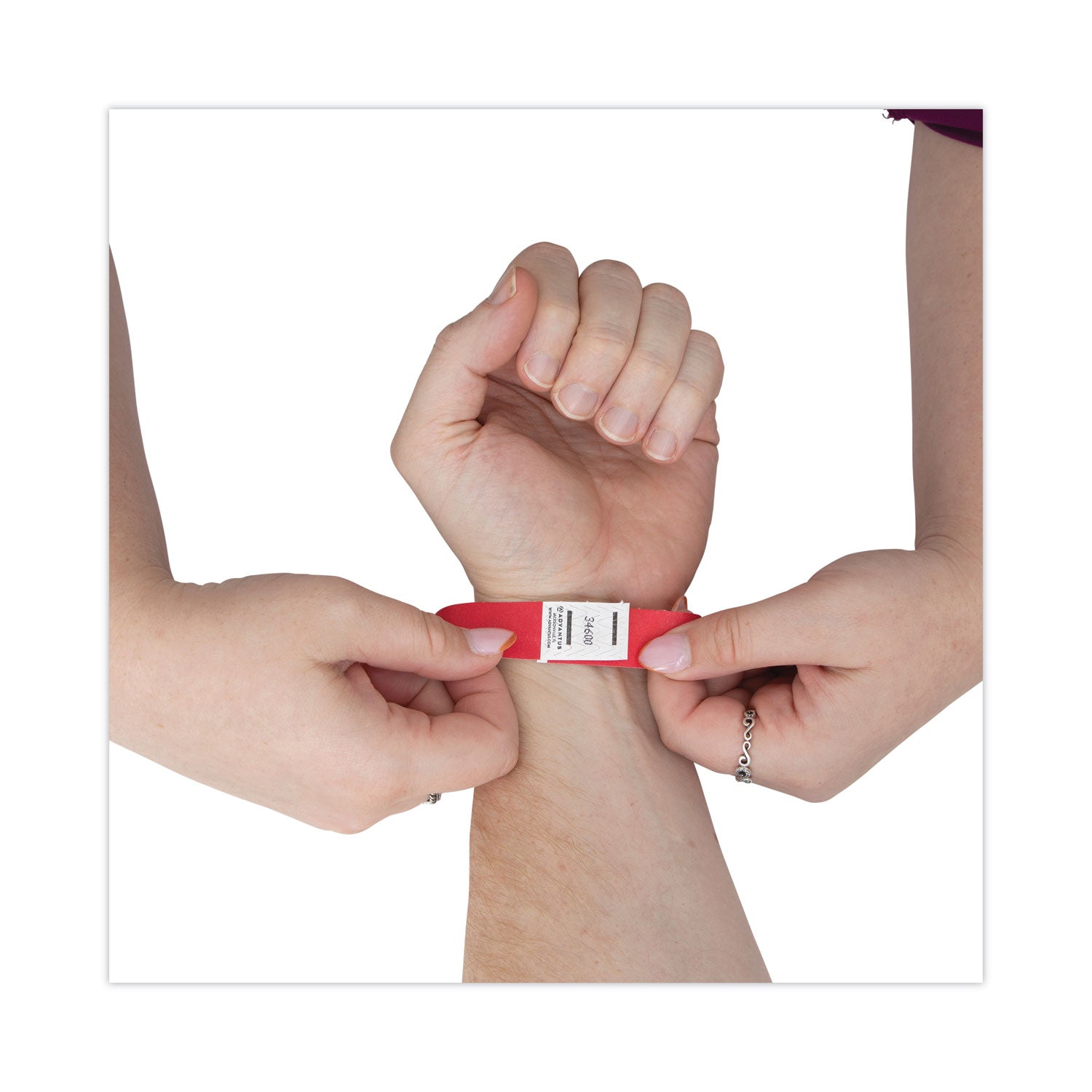 Tyvek® Wristbands, Red, Pack of 500