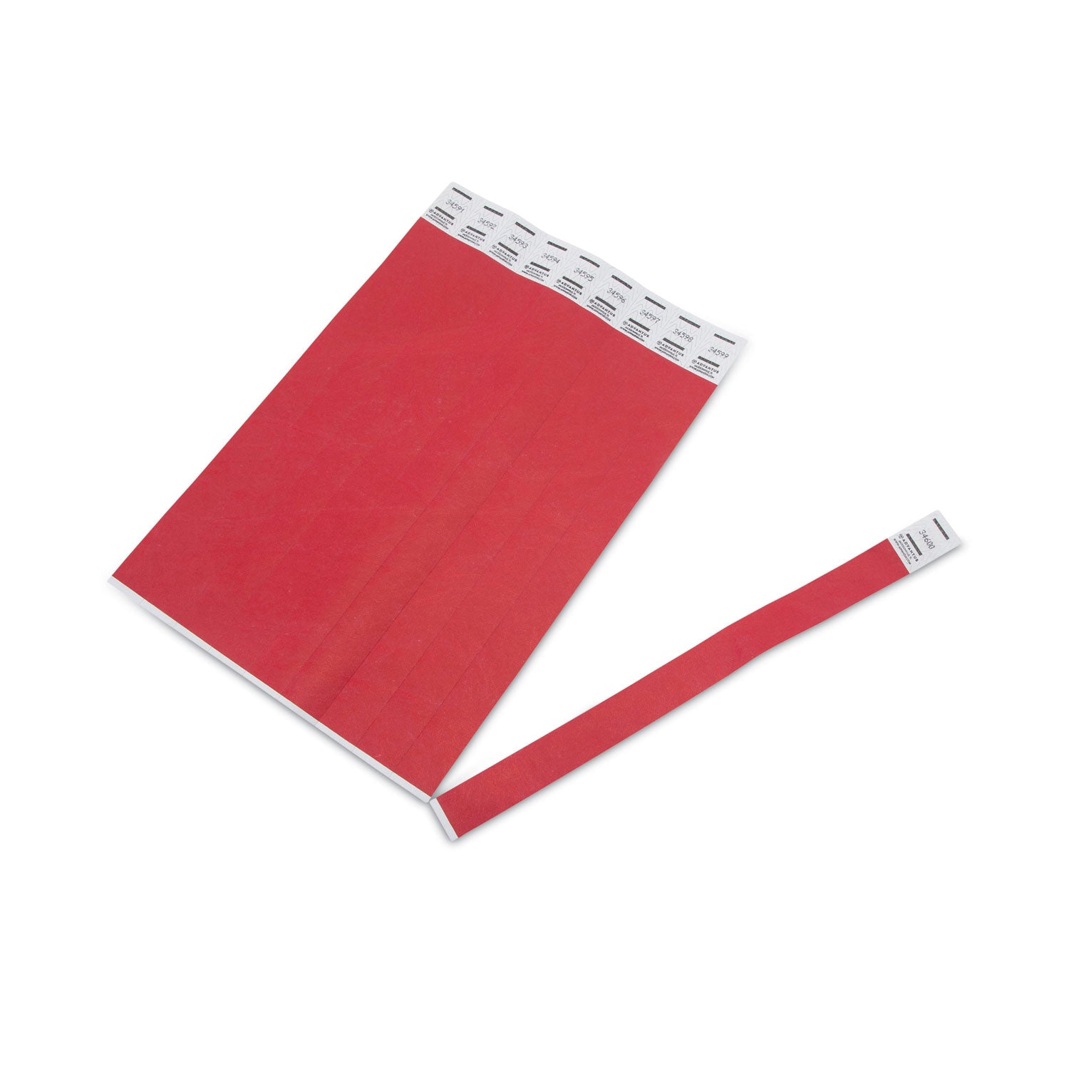 Tyvek® Wristbands, Red, Pack of 500