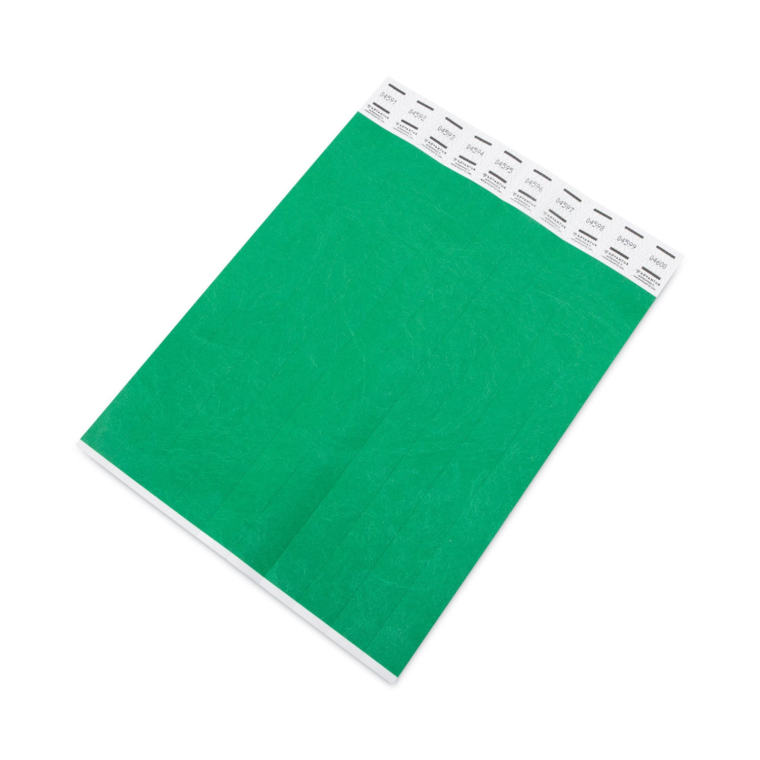 Tyvek® Wristbands Green, Pack of 500