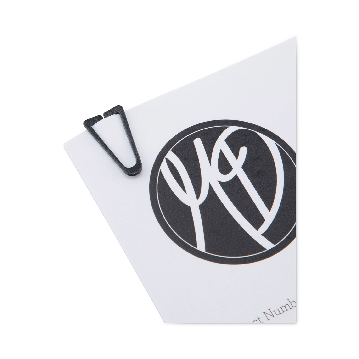 Gem Office Products Triangular Paper Clips - Medium - for Paper, File - Non-magnetic - Assorted - Plastic - 1 Box