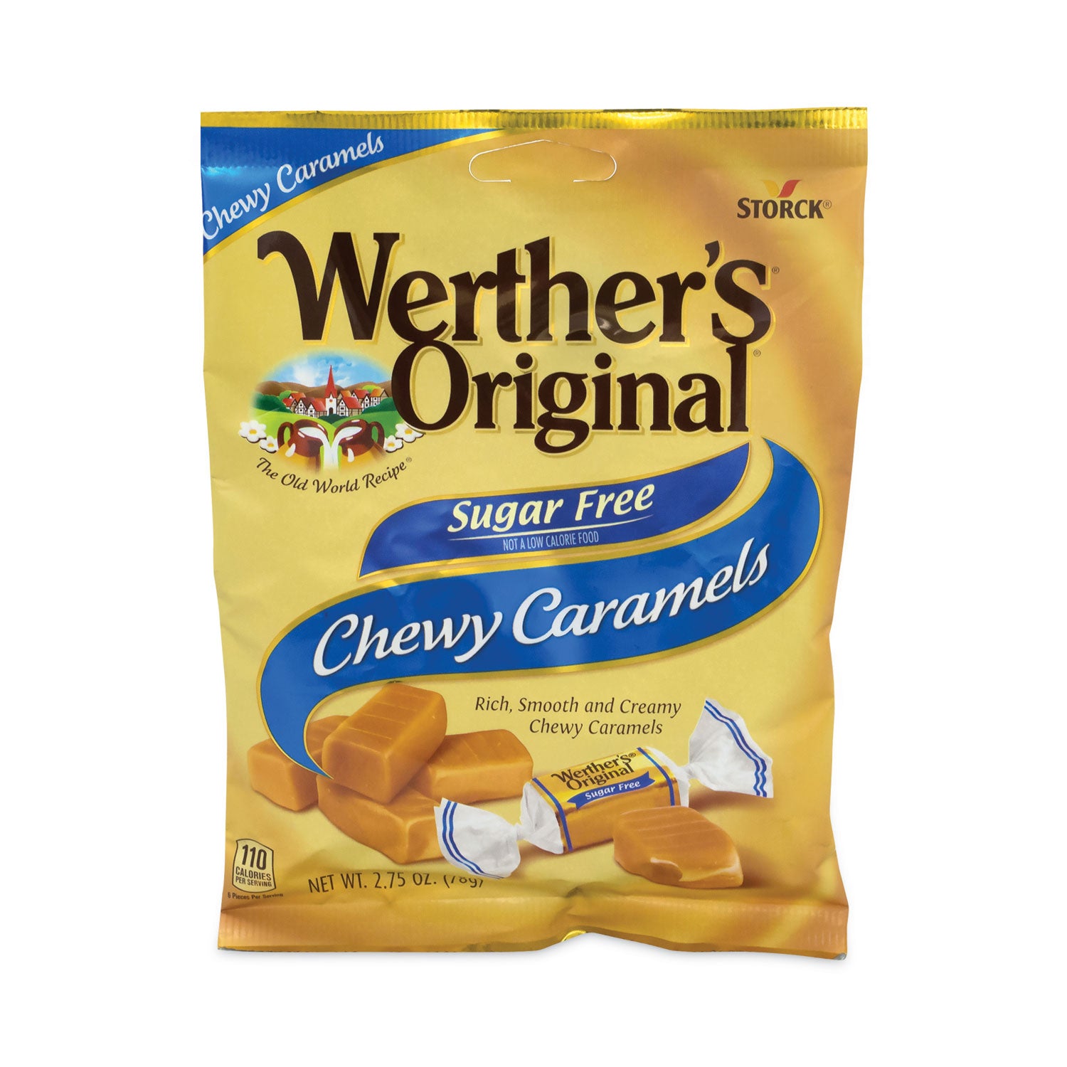 Green Rabbit Caramel Candy, Sugar Free, Individually Wrapped, 1 Carton