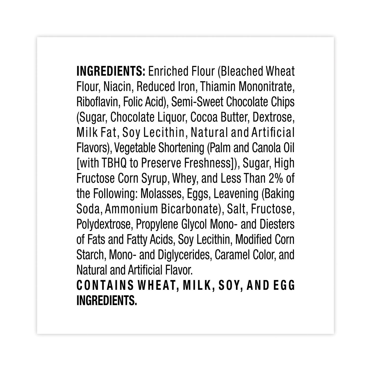 Chocolate Chip - 2.50 oz - 60/Pack - 1 Carton