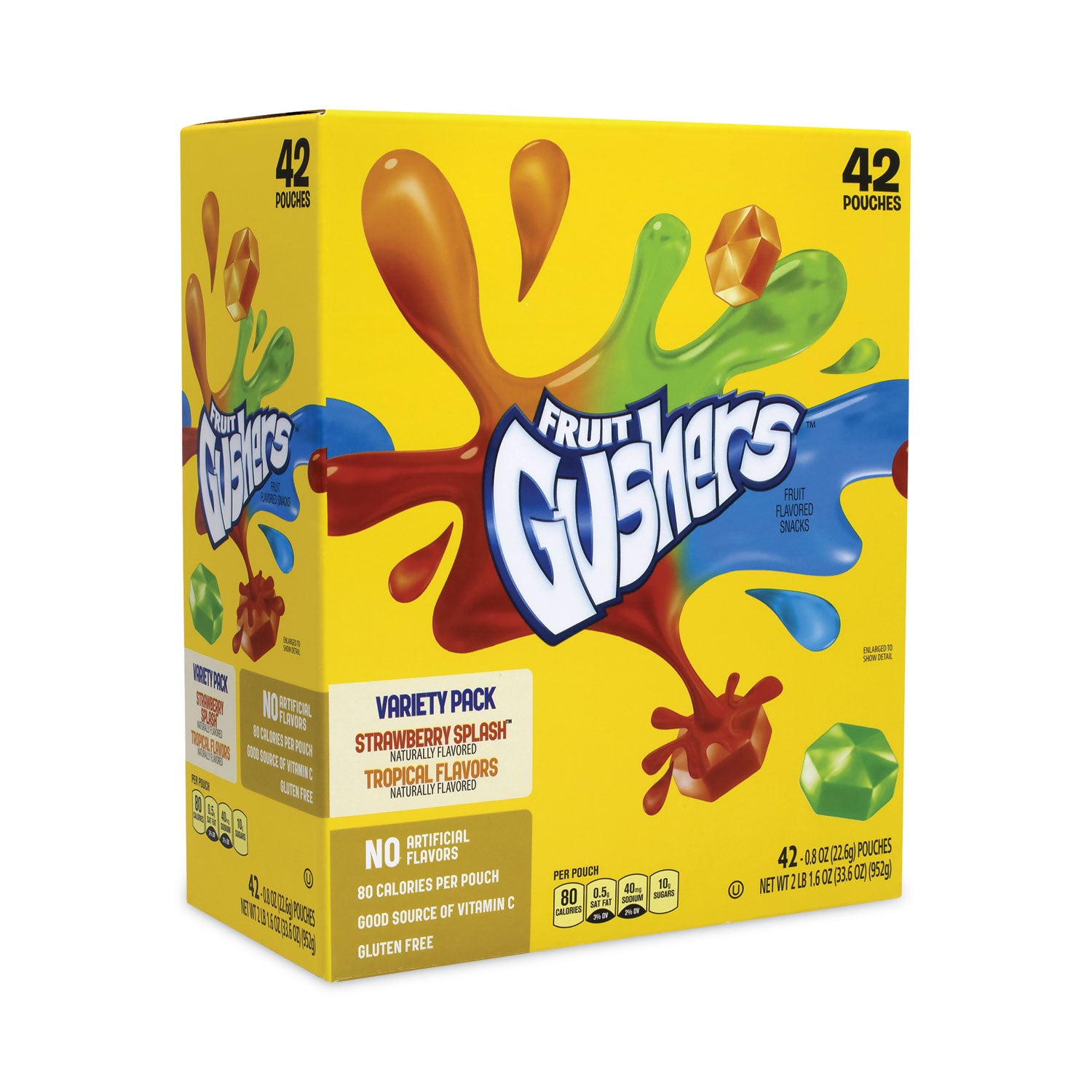 Individually Wrapped, Gluten-free - Assorted - 0.80 oz - 42/Bag - 1 Carton