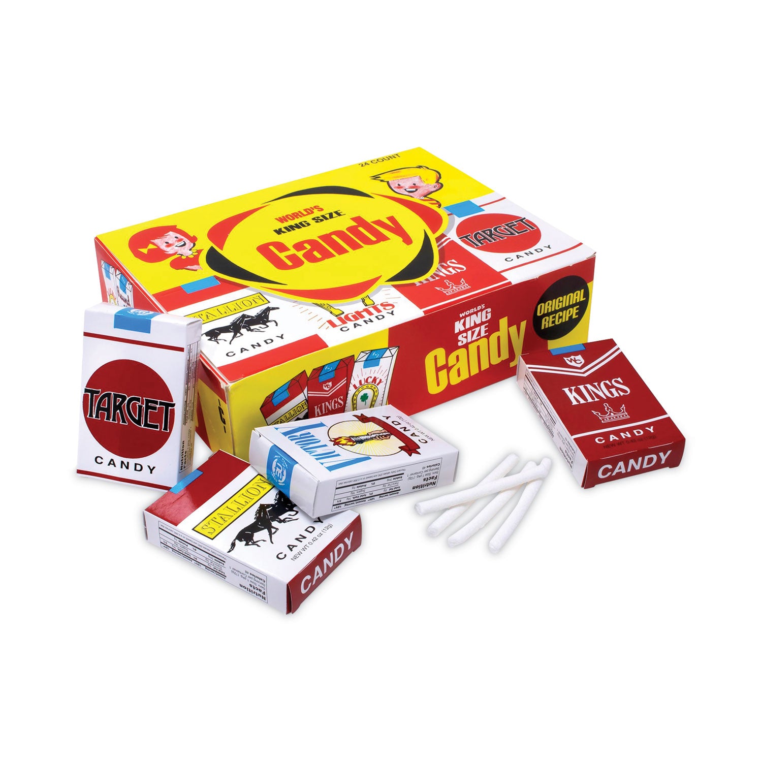 Candy Cigarettes, 1.3 oz, 24/Pack