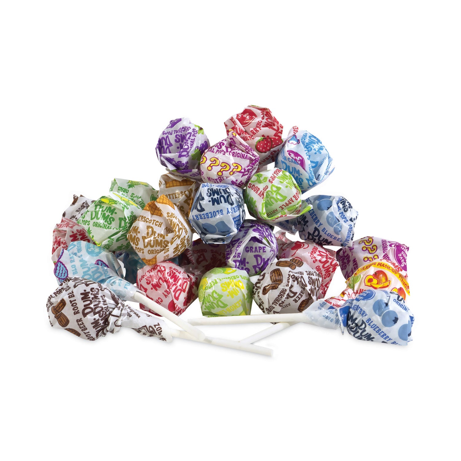 Fruity, Watermelon, Strawberry, Cherry, Grape, Blue Raspberry, Root Beer, Sour Apple, Cream Soda, Butterscotch, Cotton Candy, ... - Individually Wrapped - 500 Pieces - 1 Carton