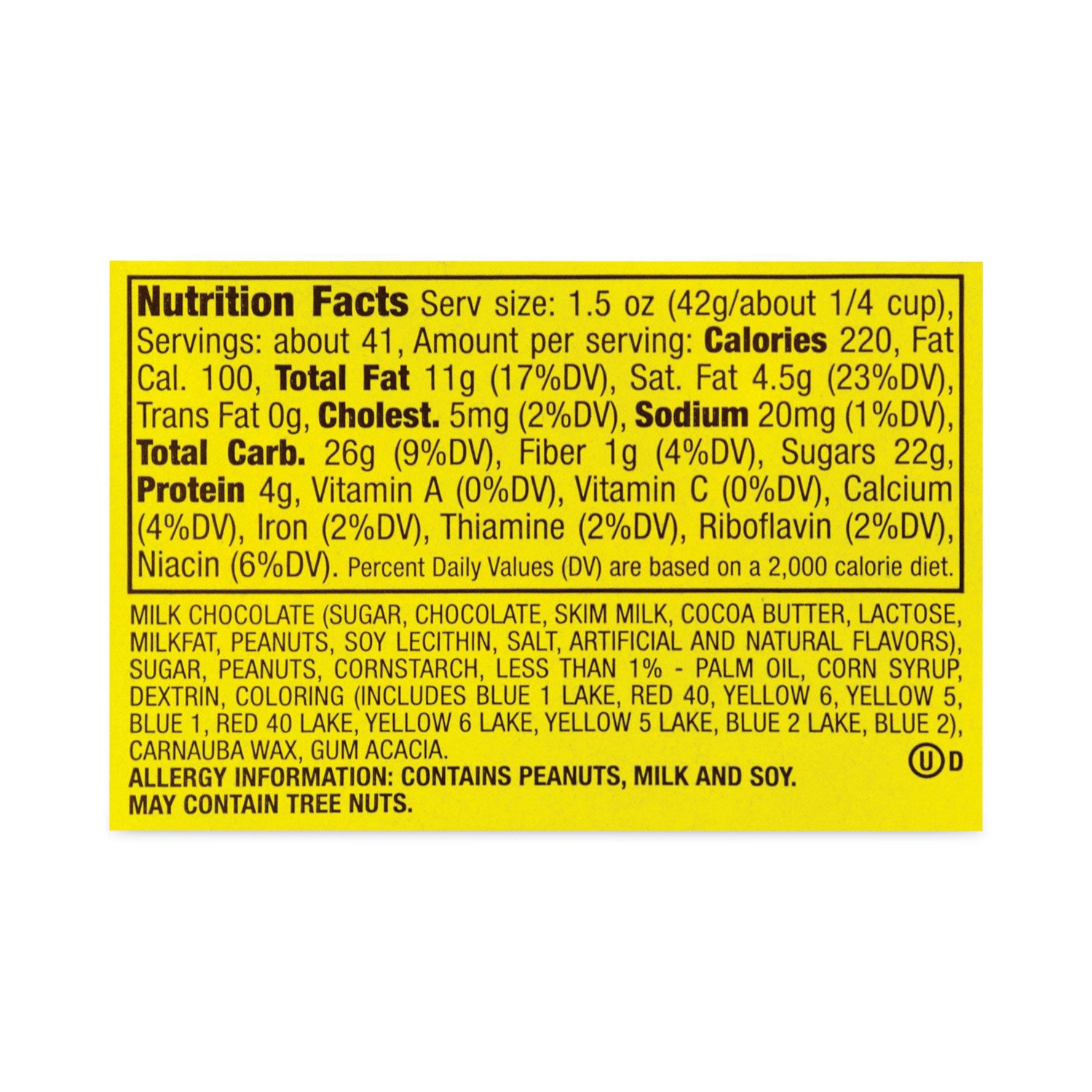 Milk Chocolate Peanut Candies, 62 oz Tub