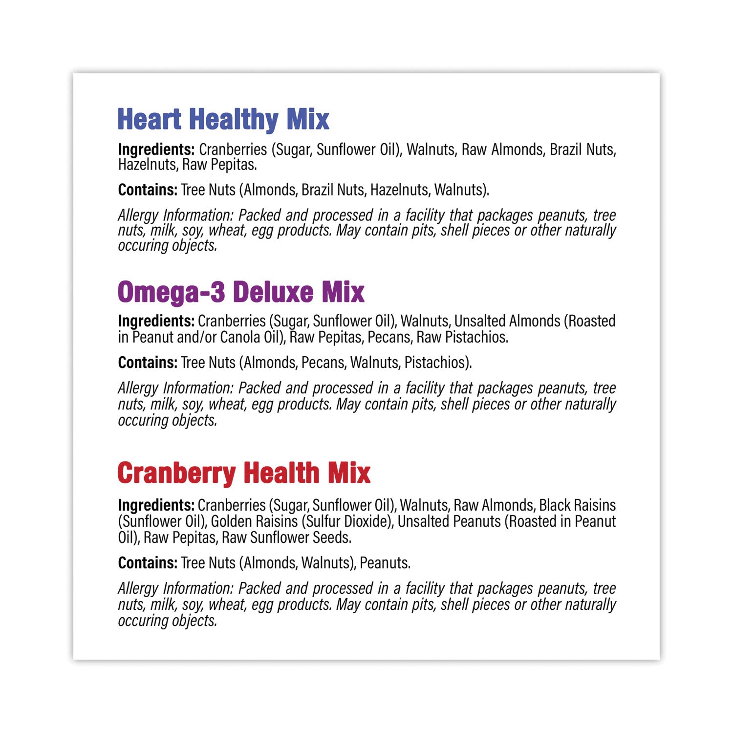 Green Rabbit Healthy Trail Mix Snack Packs, 1.20 oz Pouch, 50/Carton