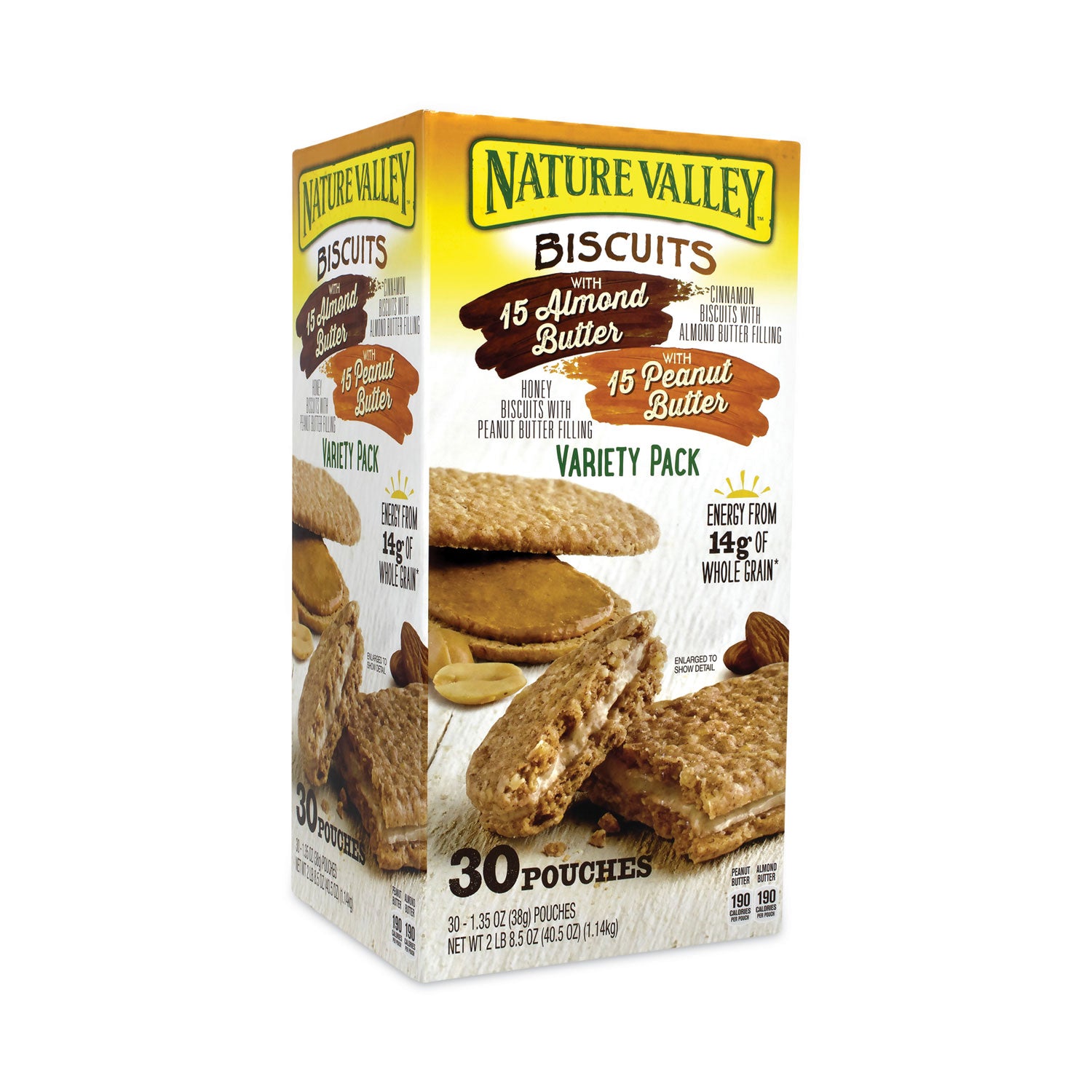 Green Rabbit Snack Box, Almond Butter & Peanut Butter, No Artificial Flavor, No High Fructose Corn Syrup, Individually Wrapped, 1.35 oz, 30/Carton