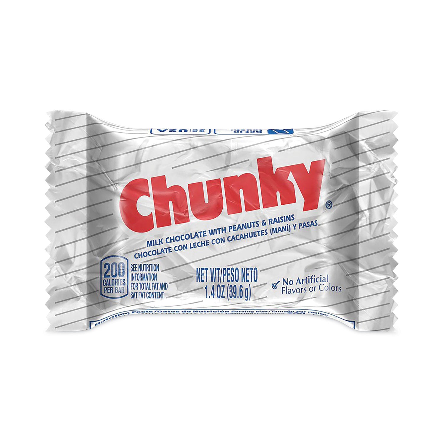 Milk Chocolate, Peanut, Raisin - Individually Wrapped - 1.40 oz - 24 /Pack - 1 / Carton