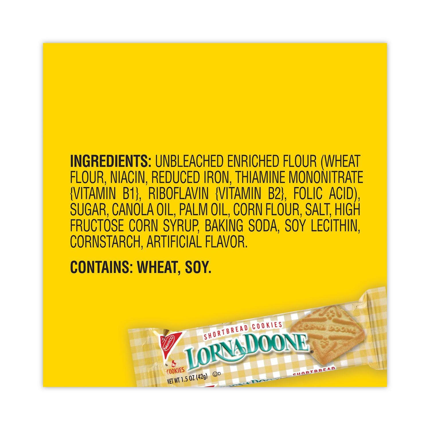 Lorna Doone Shortbread Cookies, 1.50 oz, 30 Bags per Carton