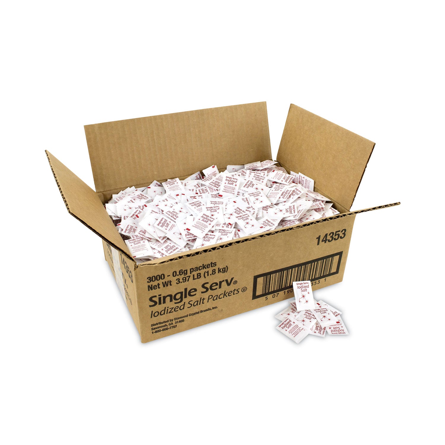 Green Rabbit Single-Serve Iodized Salt Packets