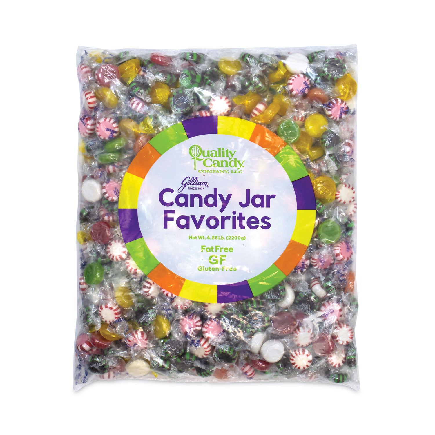 Mint, Starlight Peppermint, Chocolate, Pineapple, Butterscotch, Watermelon, Mango, Coconut - Individually Wrapped - 5 lb - 1 Carton