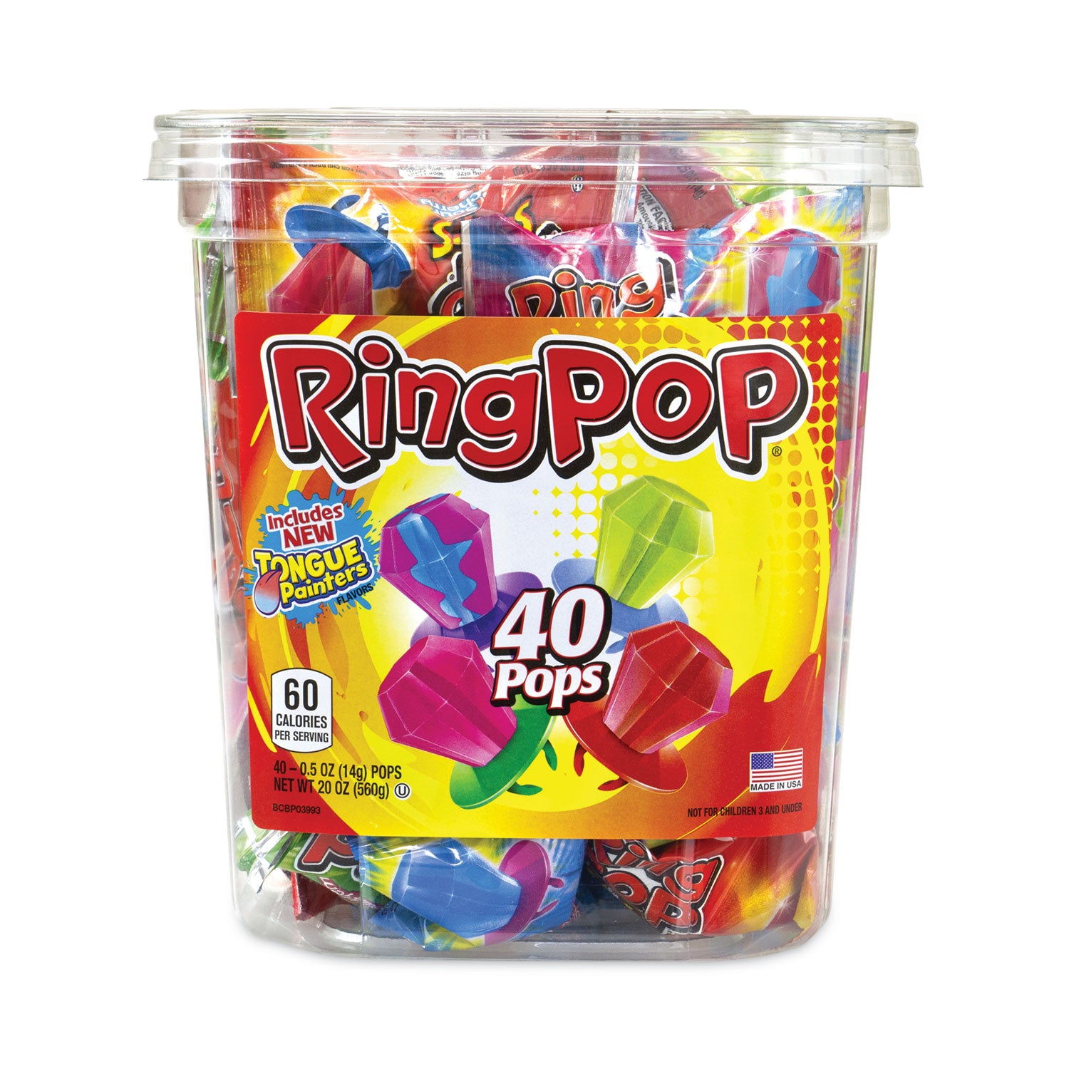 Cherry, Blue Raspberry, Berry Blast, Watermelon, Strawberry, Twisted Blue Raspberry Watermelon - Individually Wrapped - 0.50 oz - 40 /Pack - 1 / Carton
