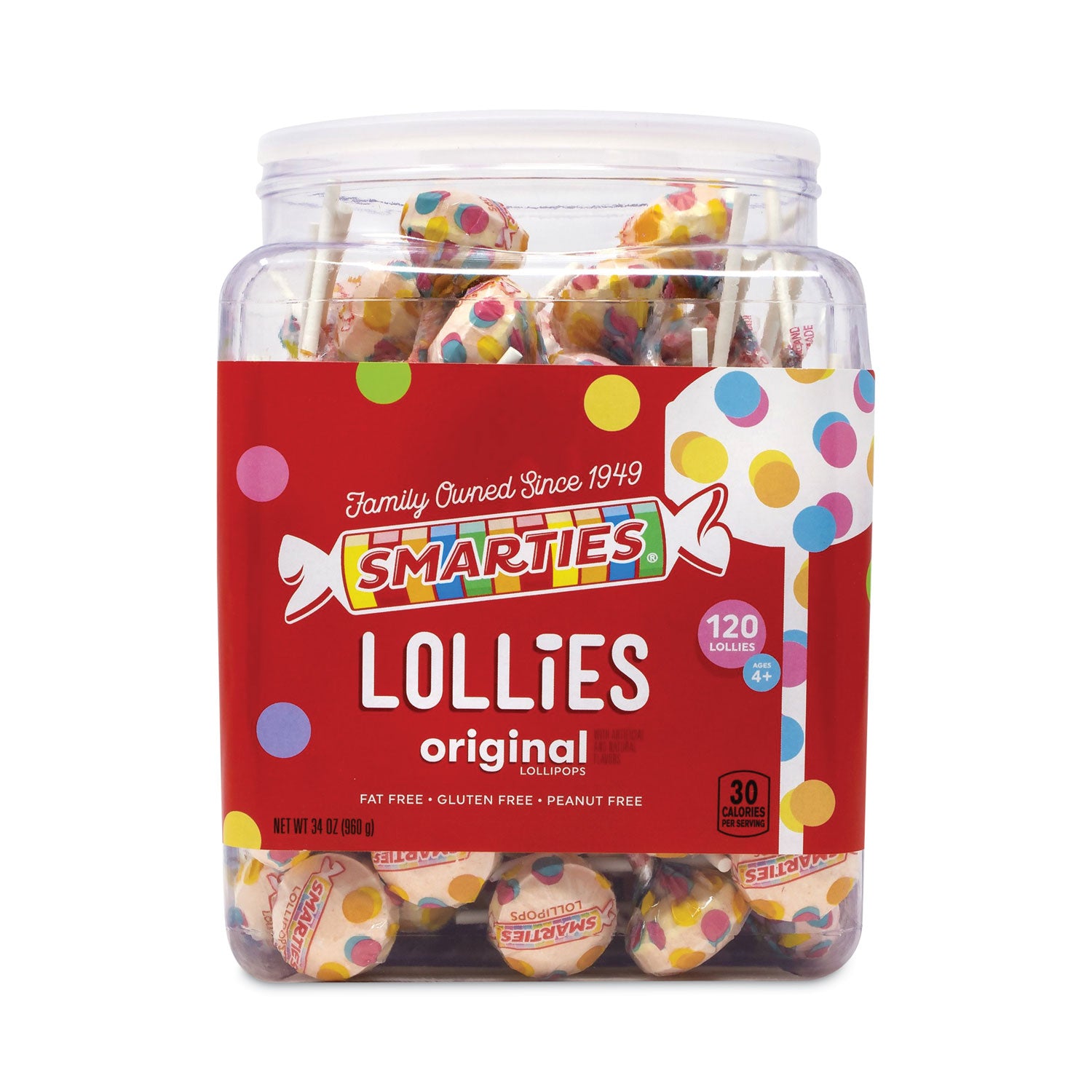 Individually Wrapped - 2.12 lb - 120 /Bag - 1 / Carton