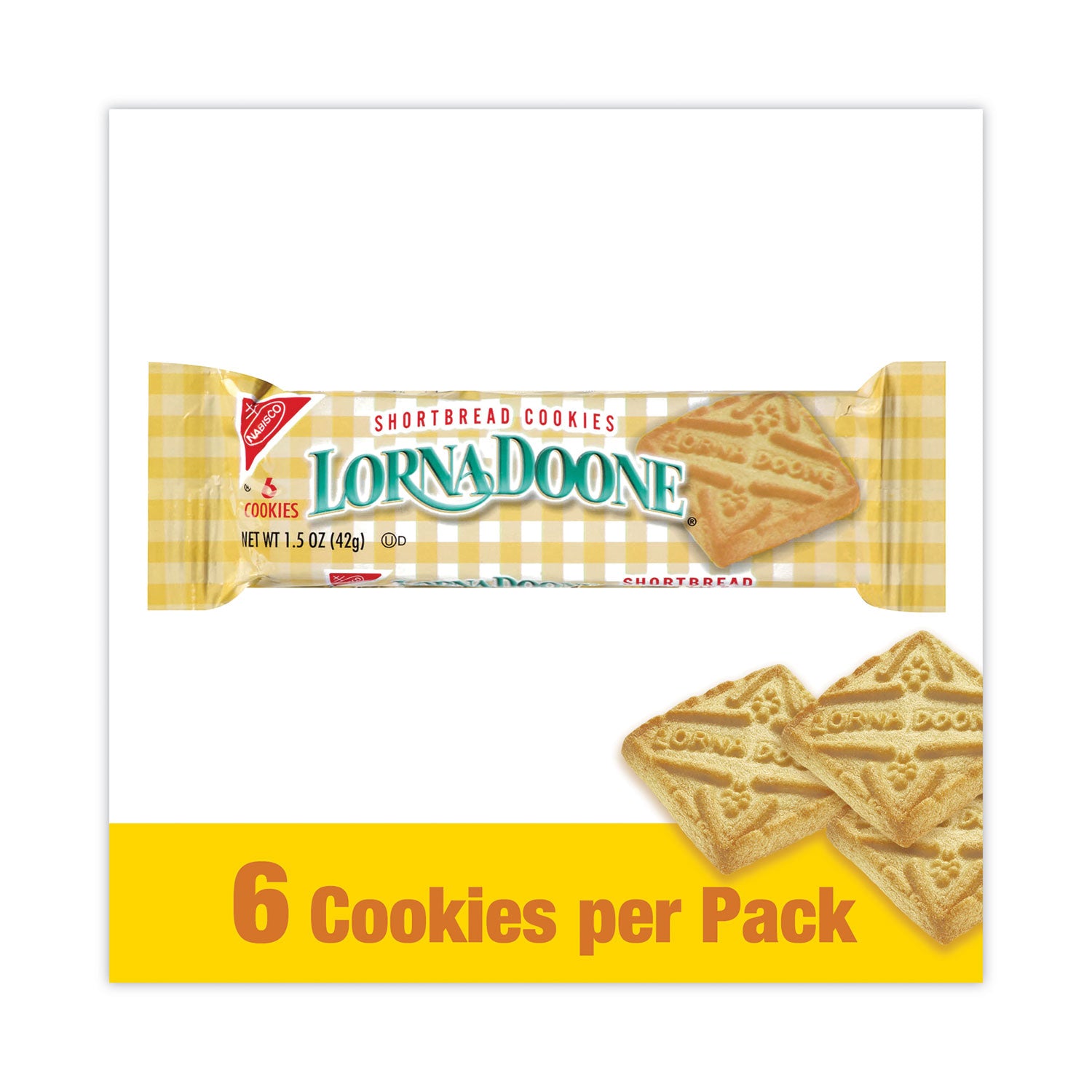 Lorna Doone Shortbread Cookies, 1.50 oz, 30 Bags per Carton
