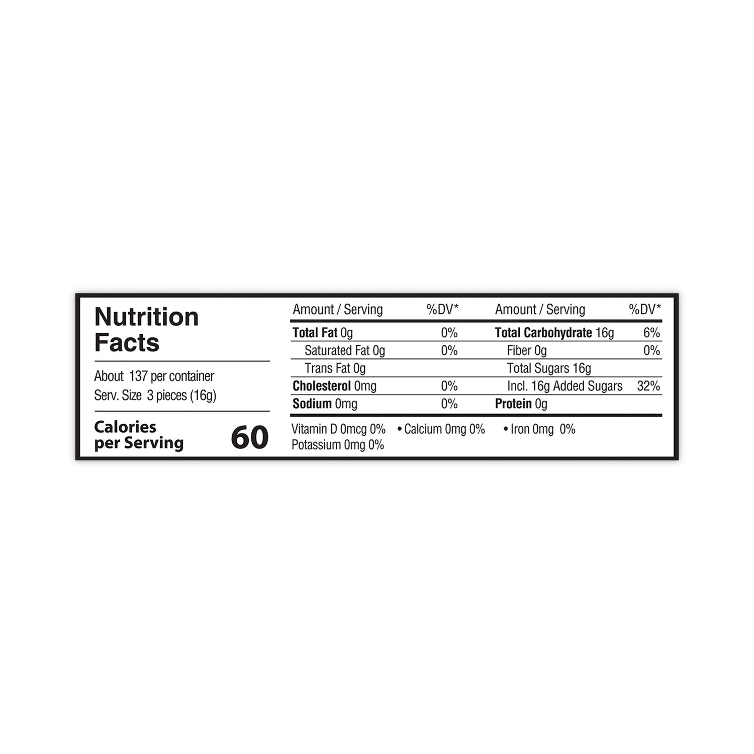 Peppermint - Individually Wrapped - 5 lb - 1 Carton