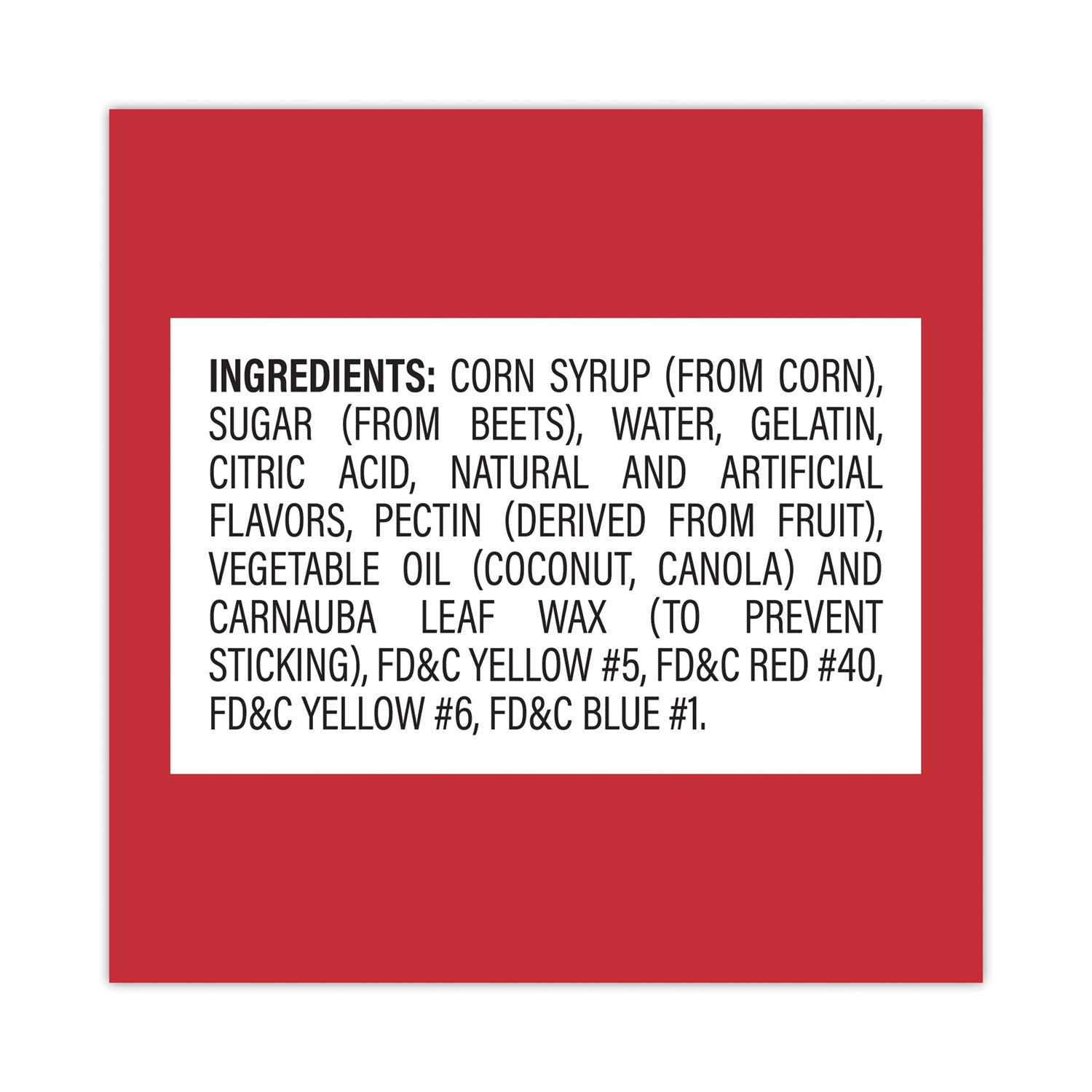 Blue Raspberry, Cherry, Grape, Lemon, Lime, Mango, Orange, Pineapple, Strawberry, Watermelon, Granny Smith Apple, ... - Gluten-free - 5 lb Pouch - 1 Carton