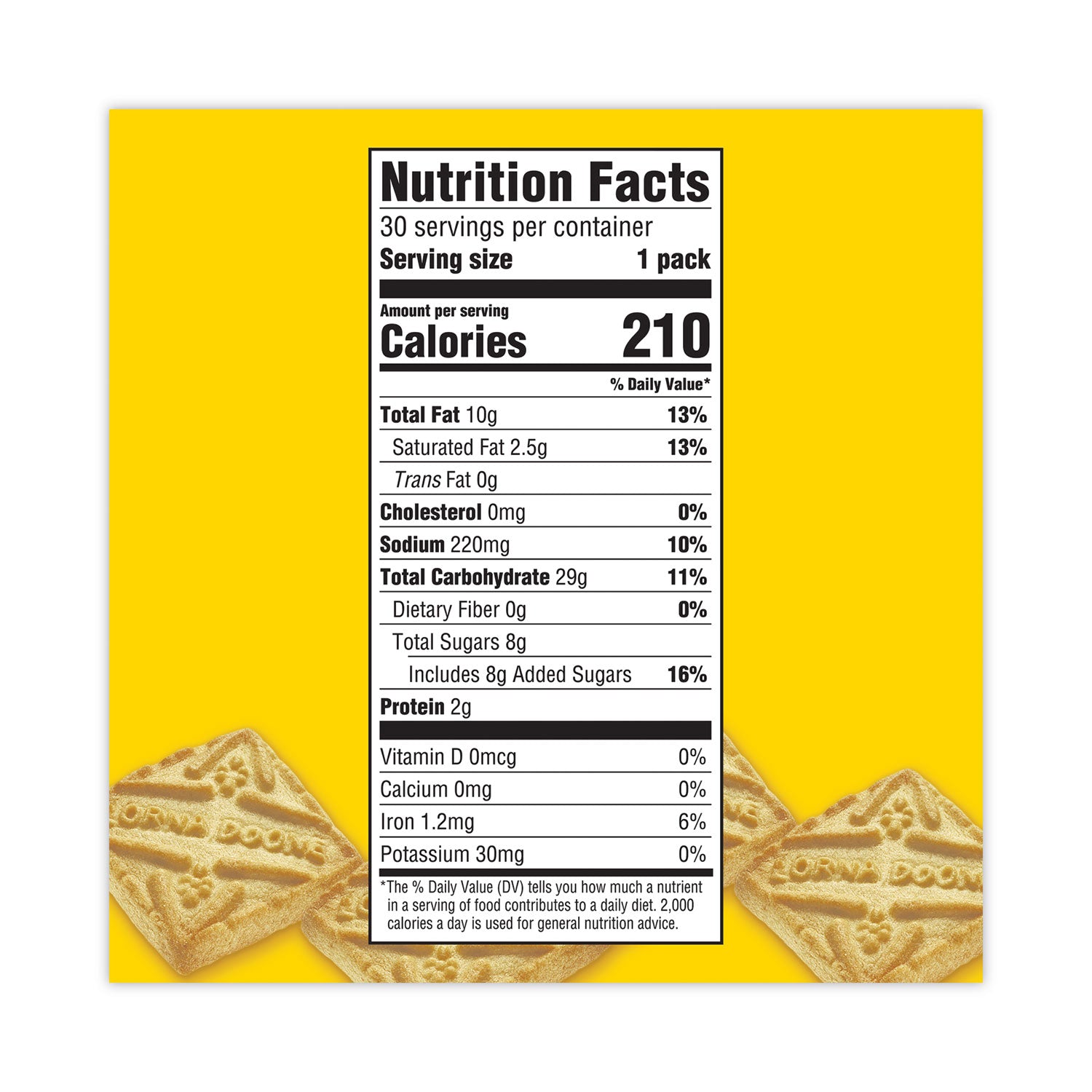 Lorna Doone Shortbread Cookies, 1.50 oz, 30 Bags per Carton