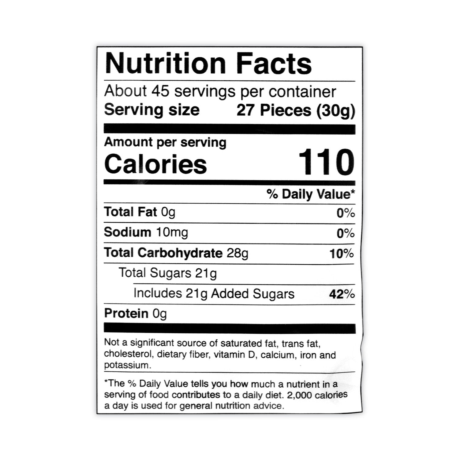 Assorted - Gluten-free, Peanut-free, Dairy-free, Fat-free - 3 lb - 1 Bag