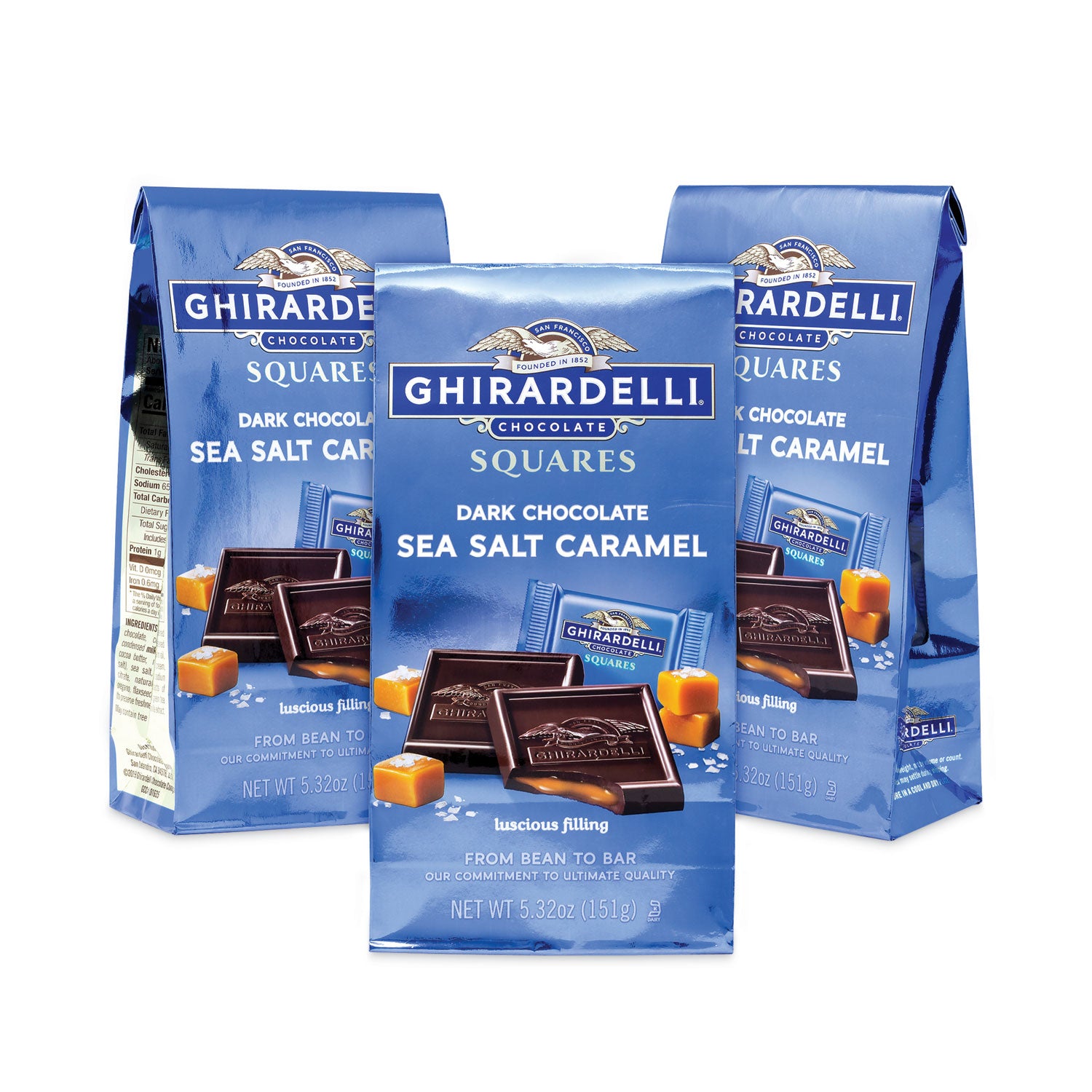 Green Rabbit Chocolate - Dark Chocolate Sea Salt Caramel - Individually Wrapped - 1 / Carton