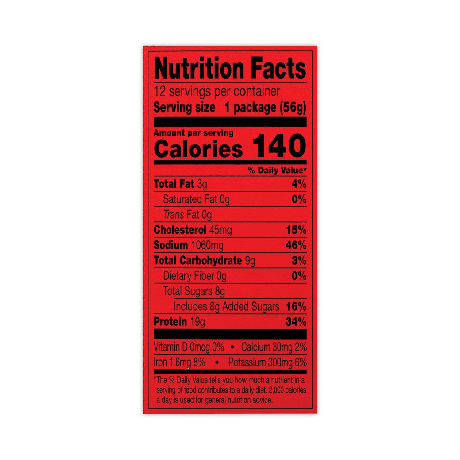 Jumbo Teriyaki Beek Steak, 2 oz, 12/Box