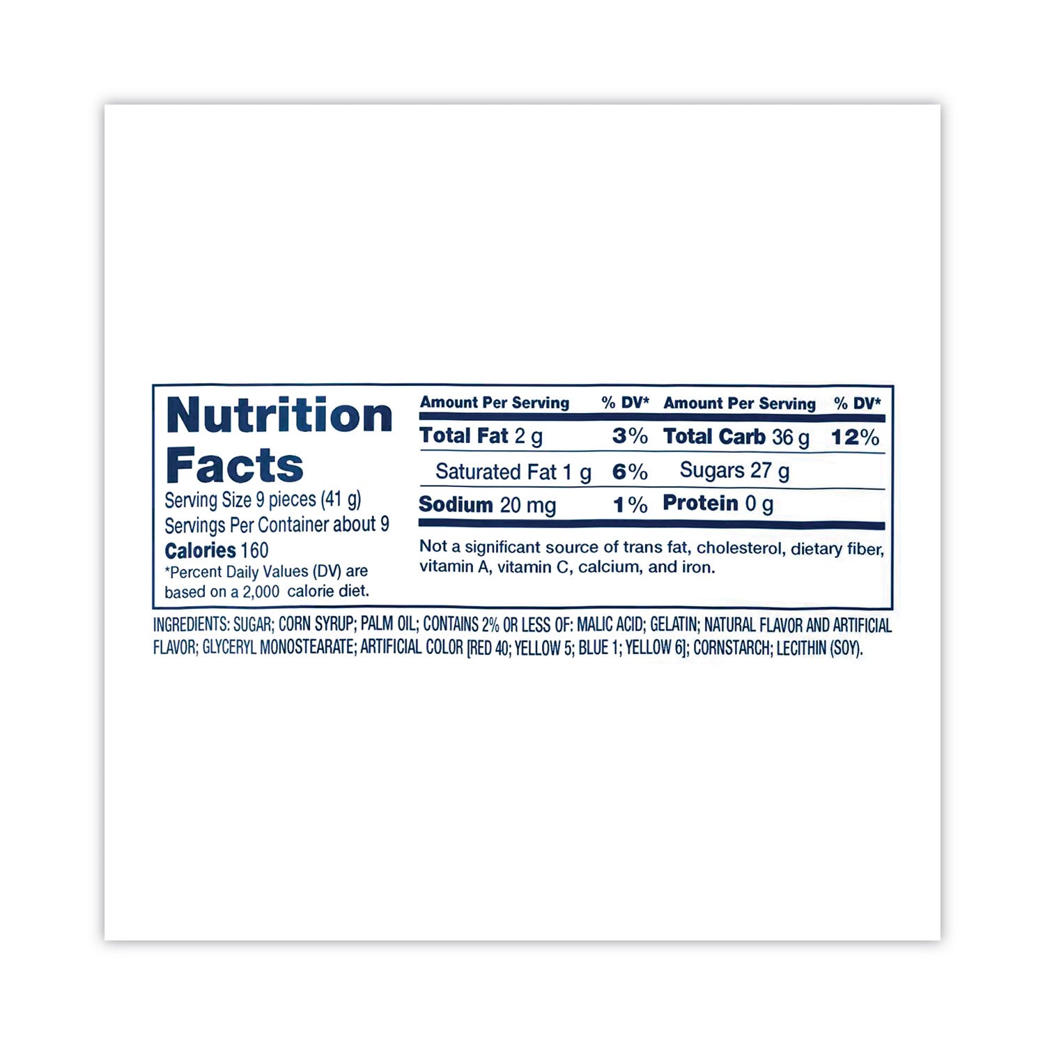 Strawberry, Cherry, Watermelon, Blue Raspberry, Green Apple - 13 oz - 4 /Bag - 1 Carton