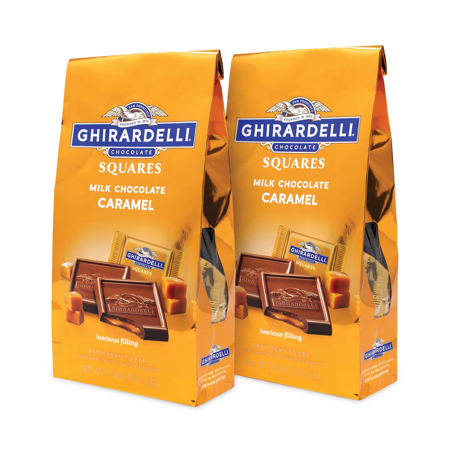 Green Rabbit Chocolate - Caramel, Milk Chocolate - Individually Wrapped - 9.04 oz - 2 Pack