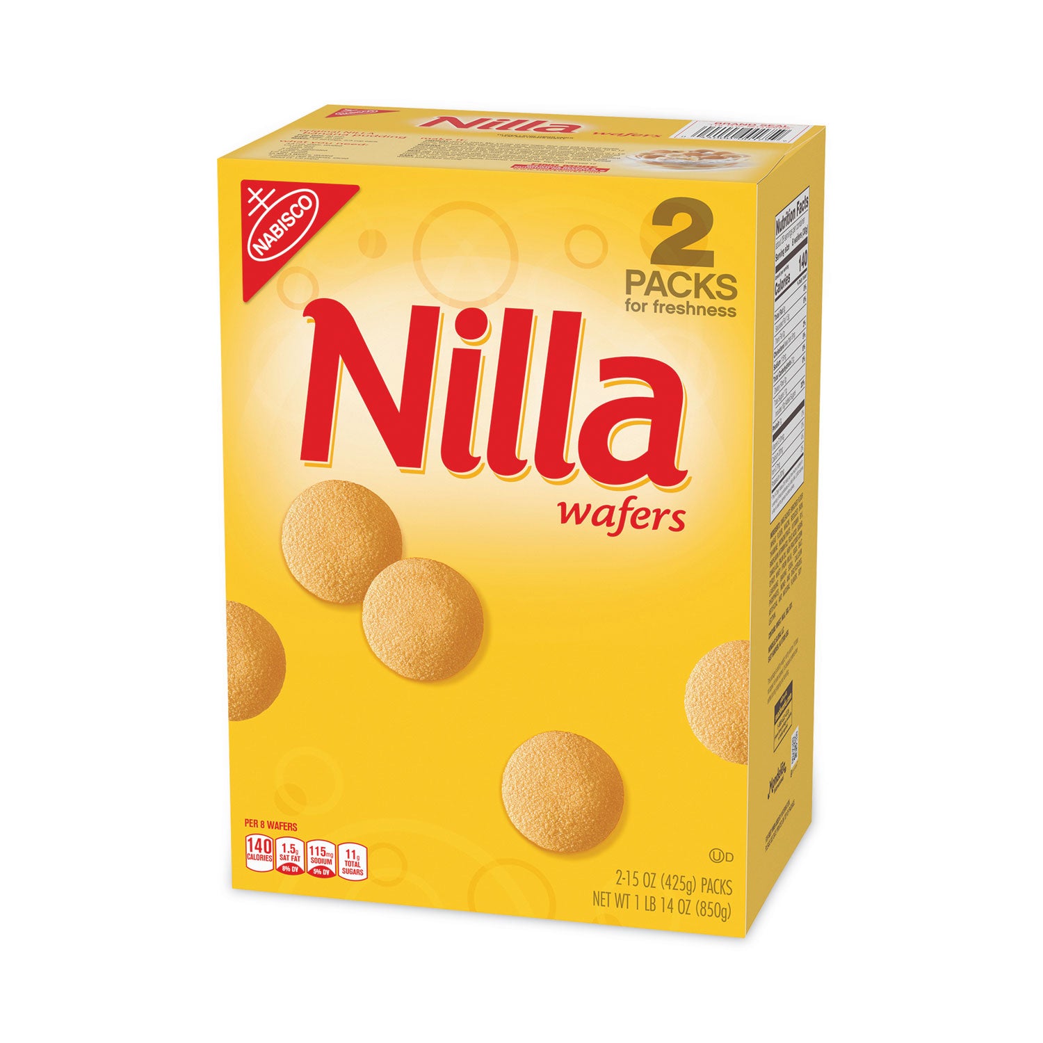 Nilla Wafers, 15 oz Box, 2 Boxes/Pack
